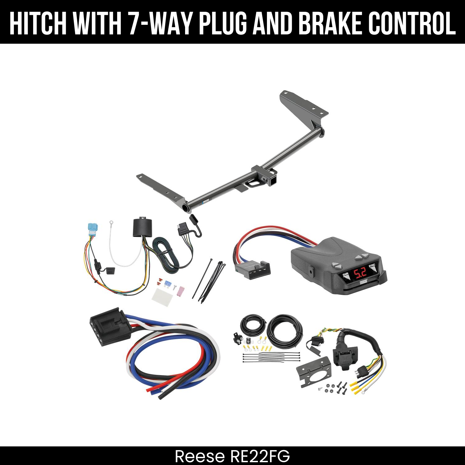 Trailer Hitch , 7-Way , Reese Brakeman IV Brake Control