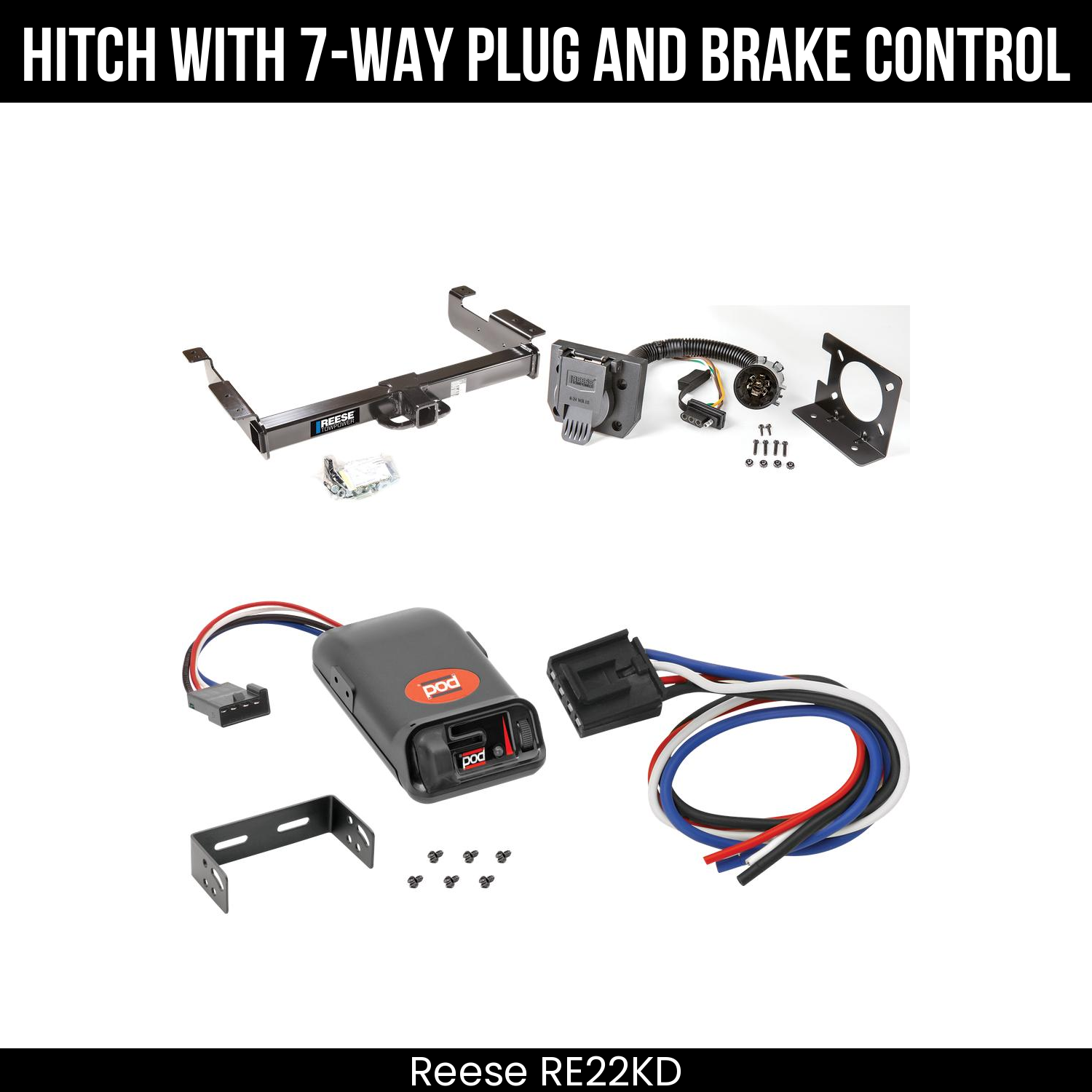 Trailer Hitch , 7-Way , Pro Series POD Brake Control