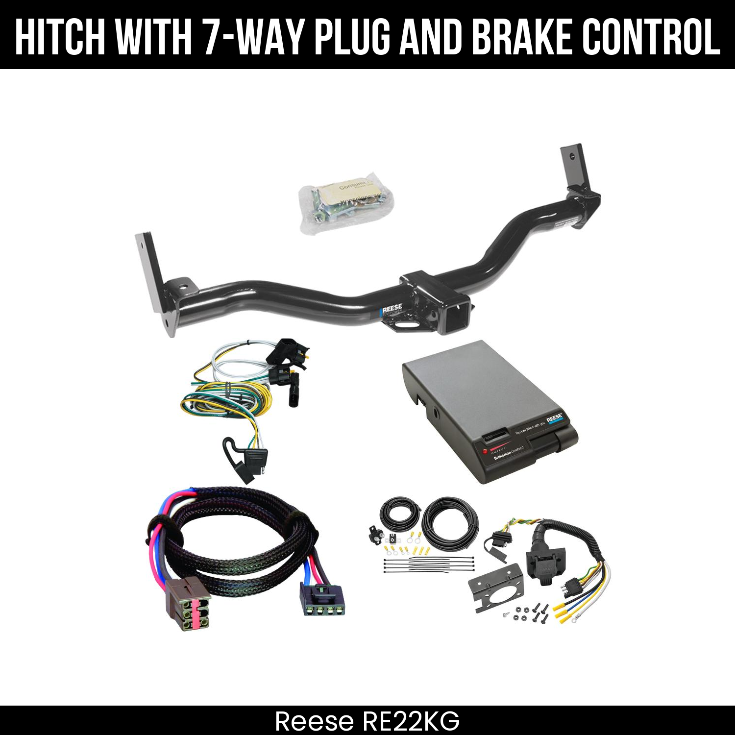 Trailer Hitch , 7-Way , Reese Brakeman Brake Control