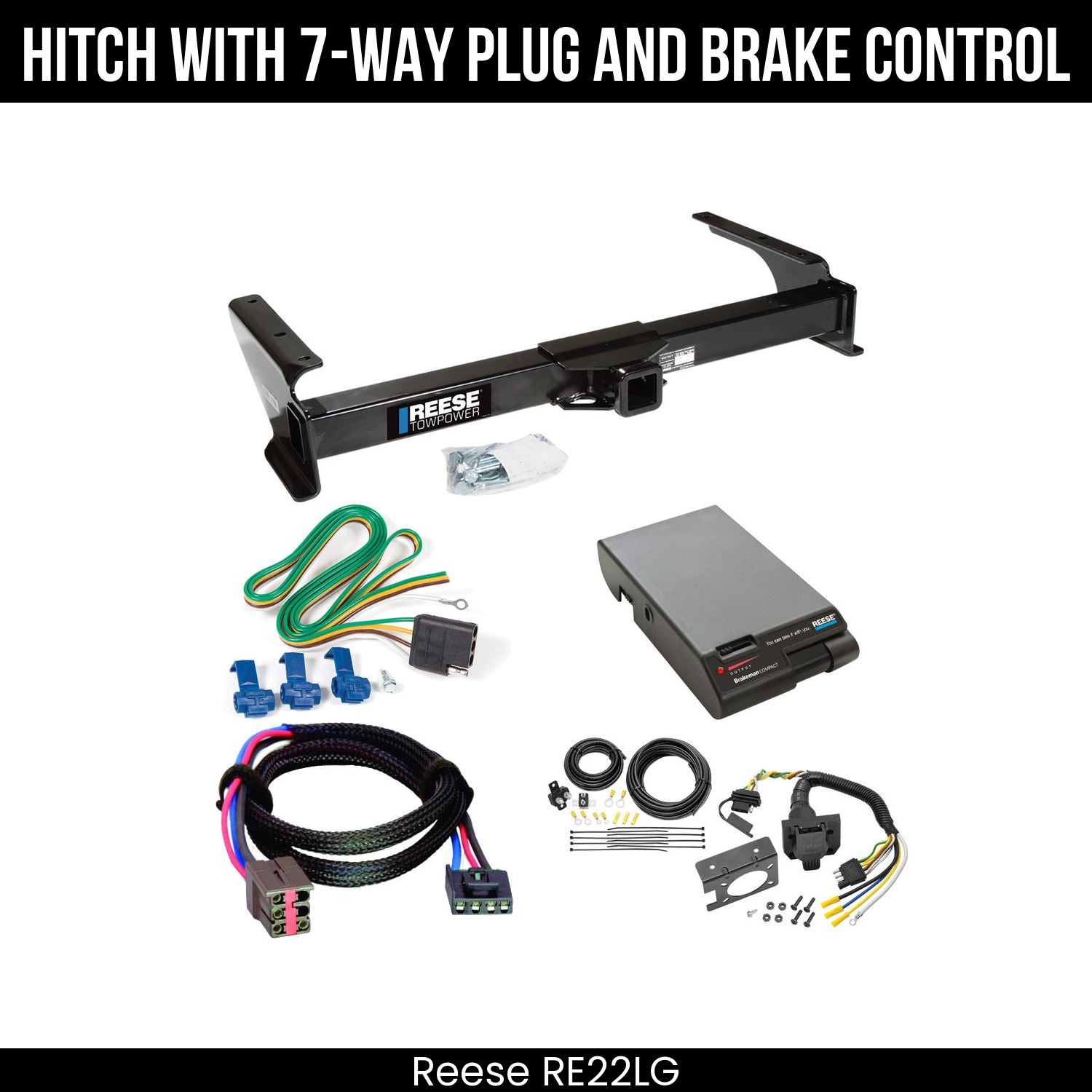 Trailer Hitch , 7-Way , Reese Brakeman Brake Control