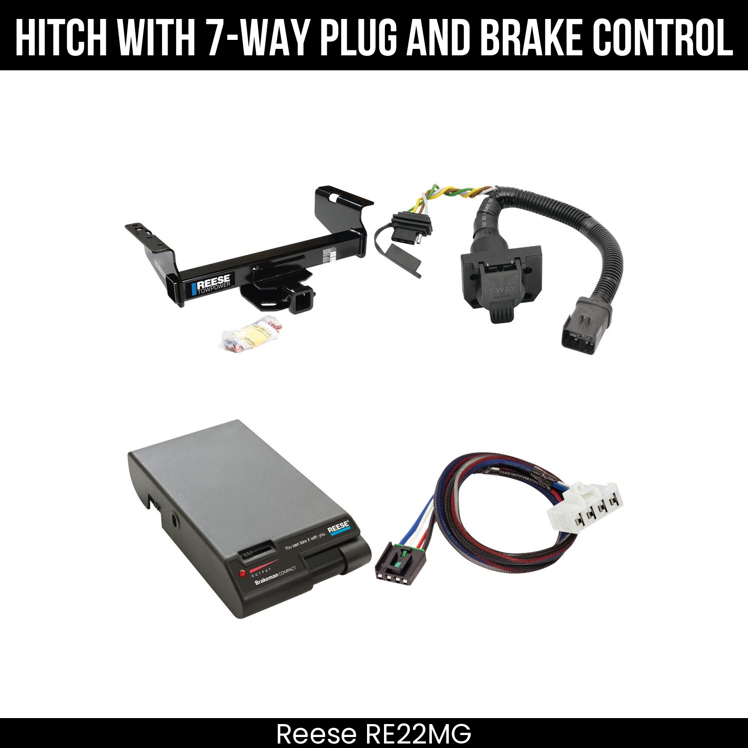 Trailer Hitch , 7-Way , Reese Brakeman Brake Control