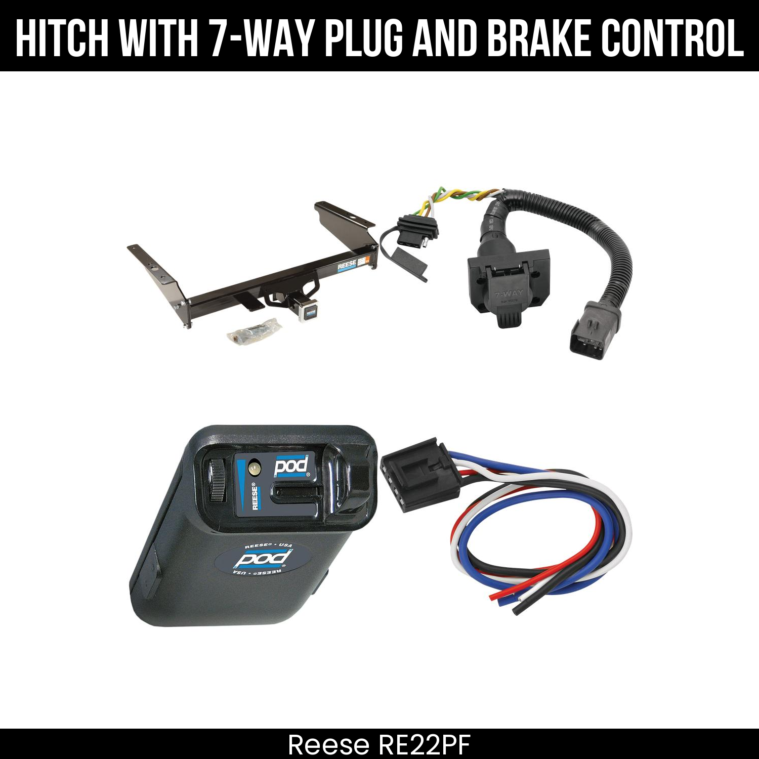 Trailer Hitch , 7-Way , Reese POD Brake Control