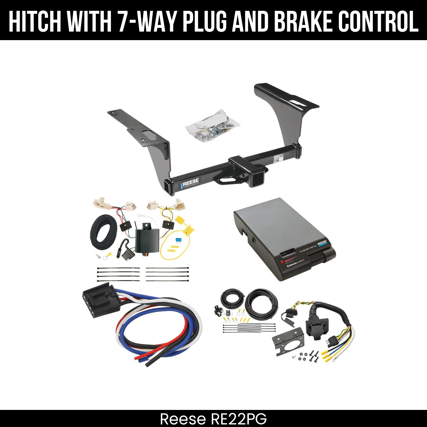 Trailer Hitch , 7-Way , Reese Brakeman Brake Control