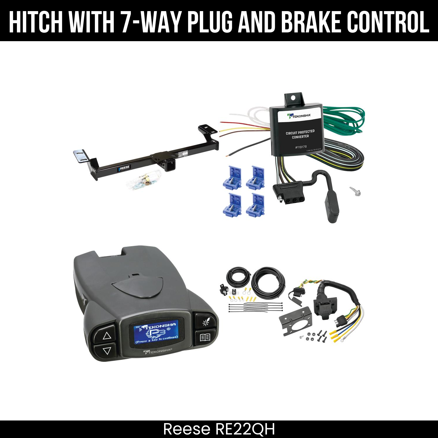 Trailer Hitch , 7-Way , Tekonsha Prodigy P3 Brake Control