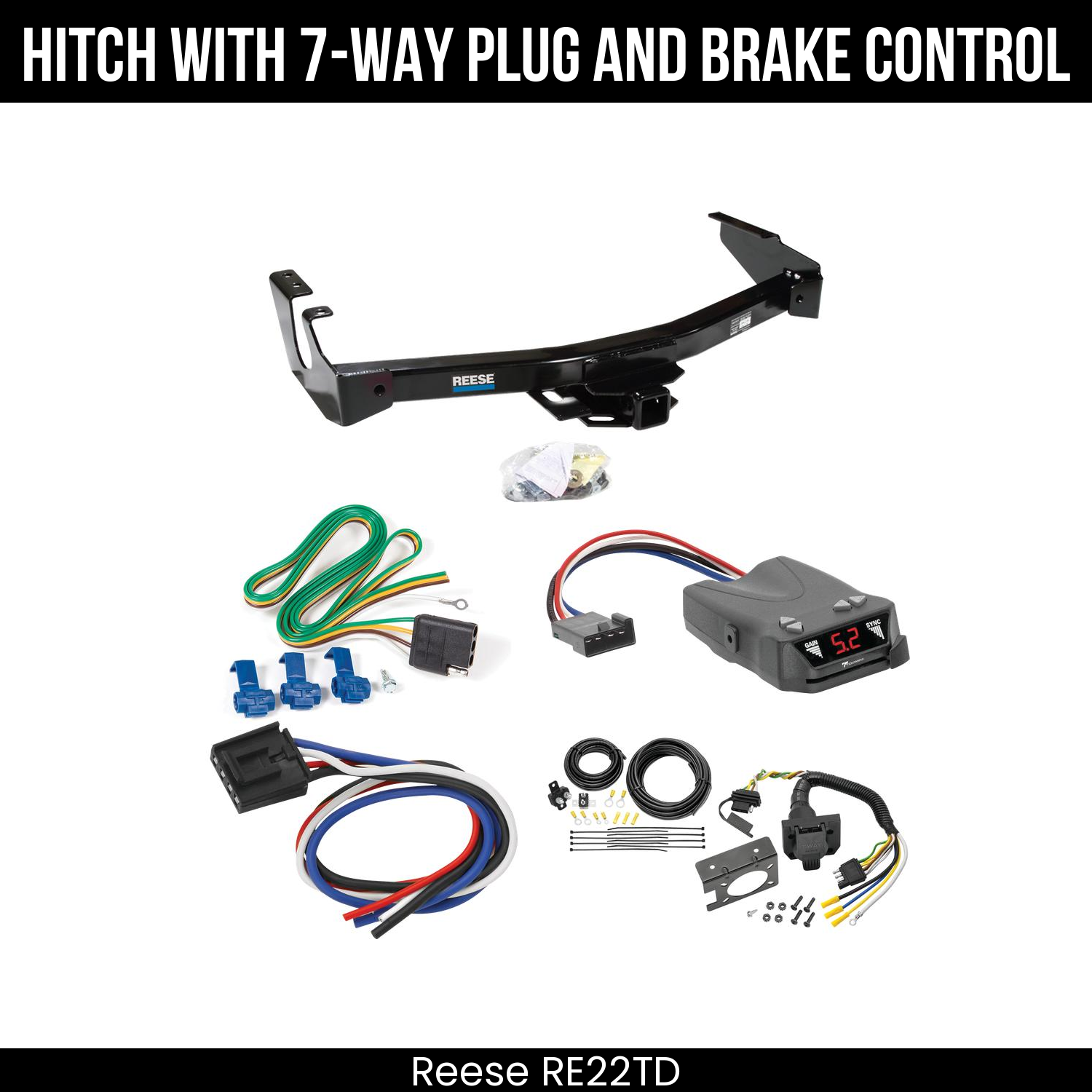 Trailer Hitch , 7-Way , Tekonsha Brakeman IV Brake Control