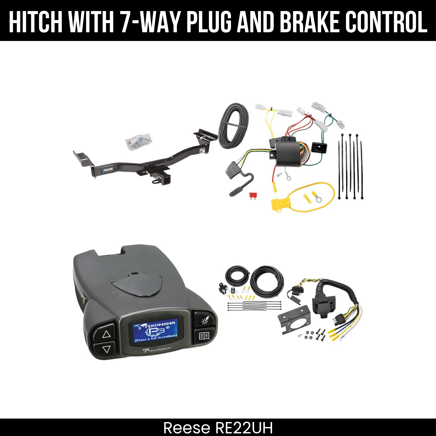Trailer Hitch , 7-Way , Tekonsha Prodigy P3 Brake Control