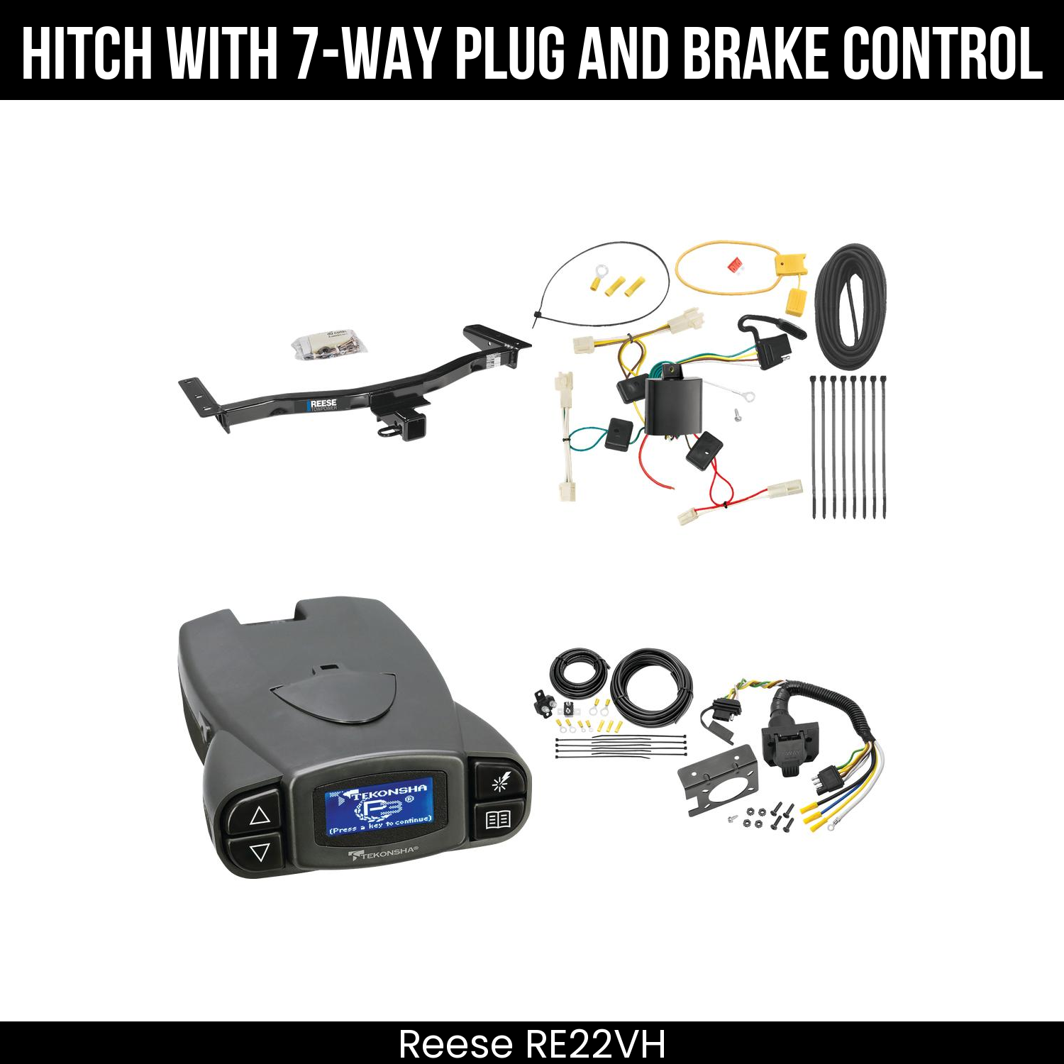 Trailer Hitch , 7-Way , Tekonsha Prodigy P3 Brake Control