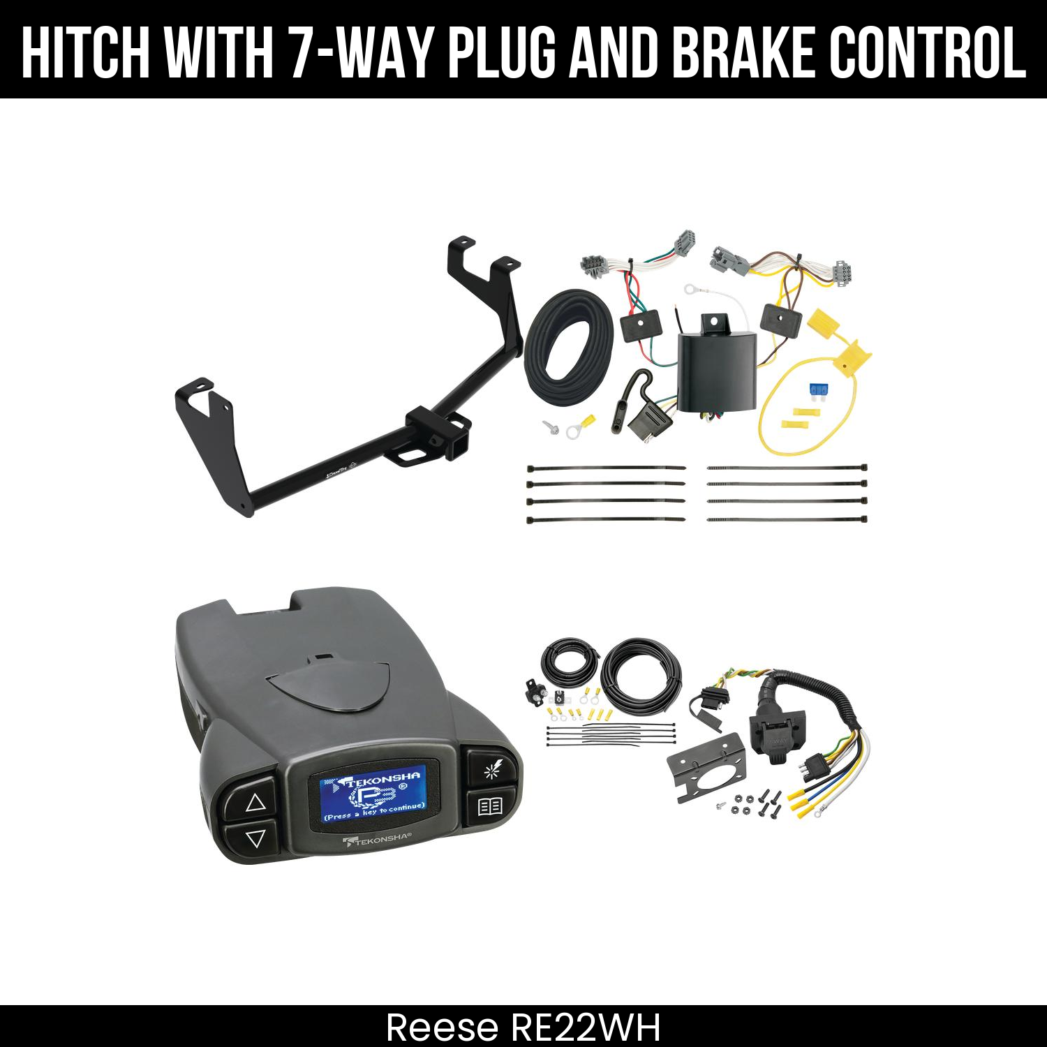 Trailer Hitch , 7-Way , Tekonsha Prodigy P3 Brake Control