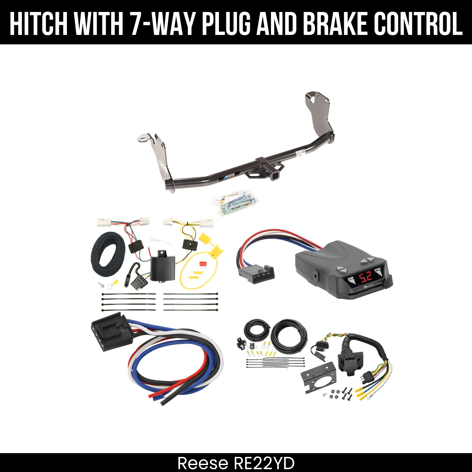 Trailer Hitch , 7-Way , Tekonsha Brakeman IV Brake Control