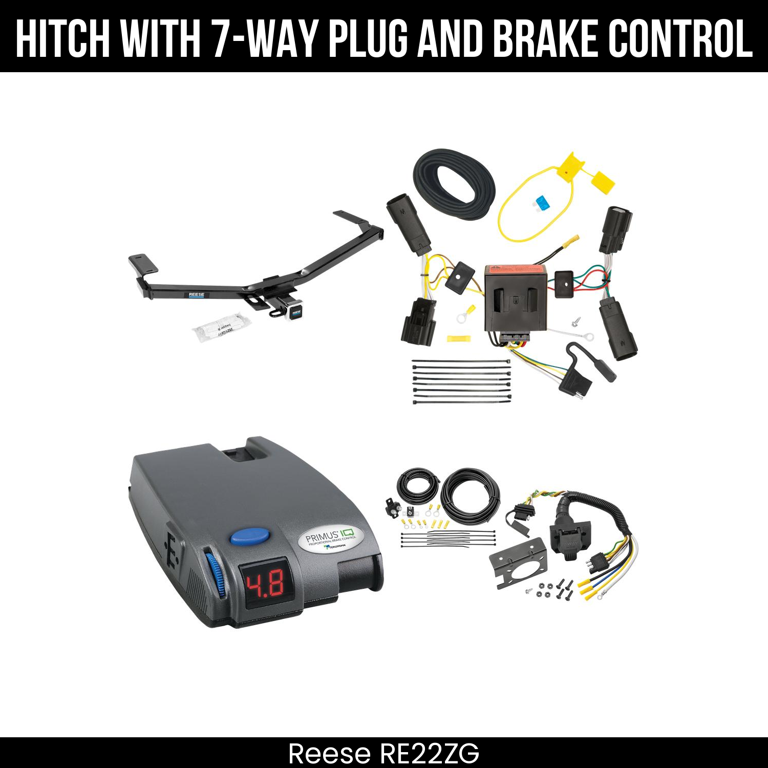 Trailer Hitch , 7-Way , Tekonsha Primus IQ Brake Control