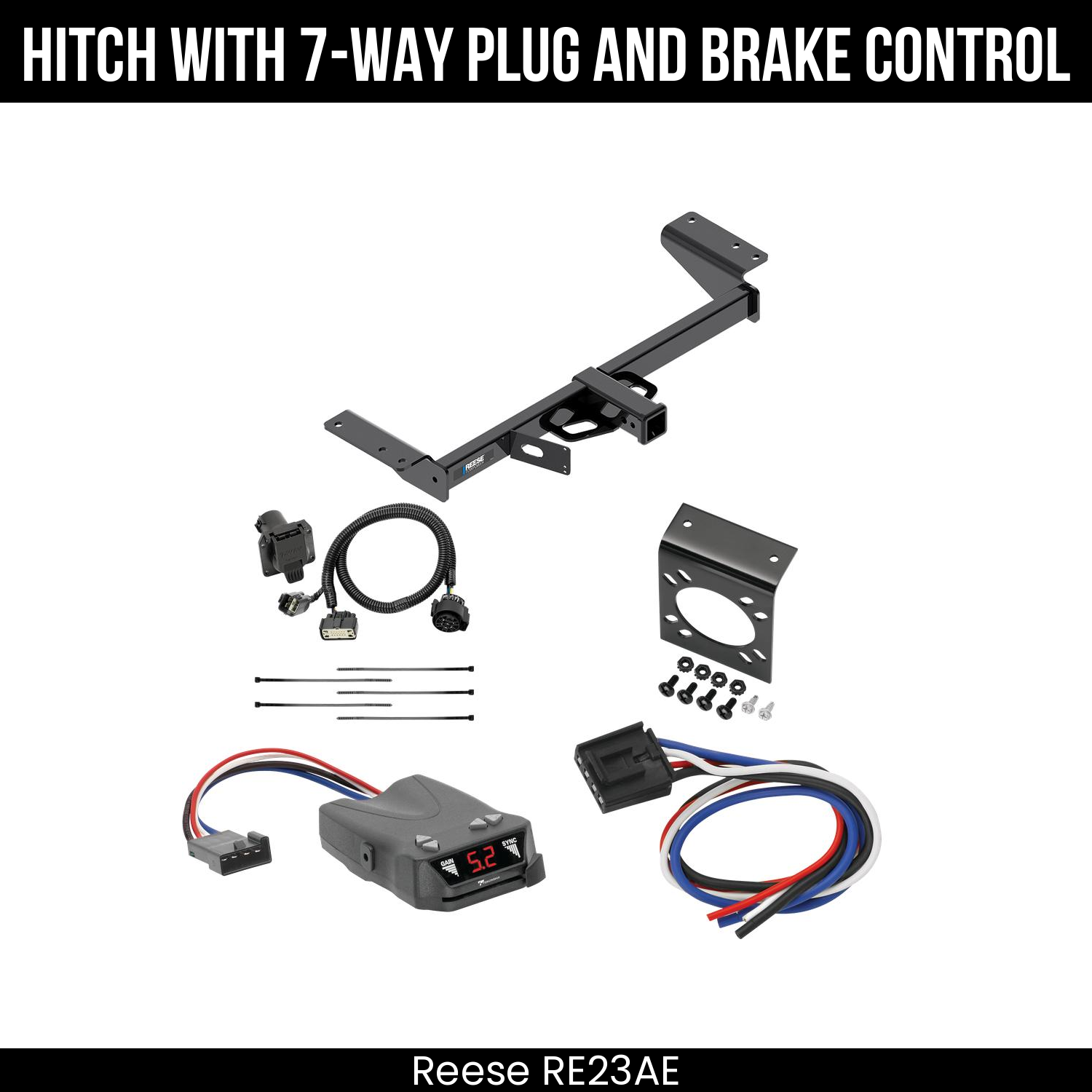 Trailer Hitch , 7-Way , Tekonsha Brakeman IV Brake Control