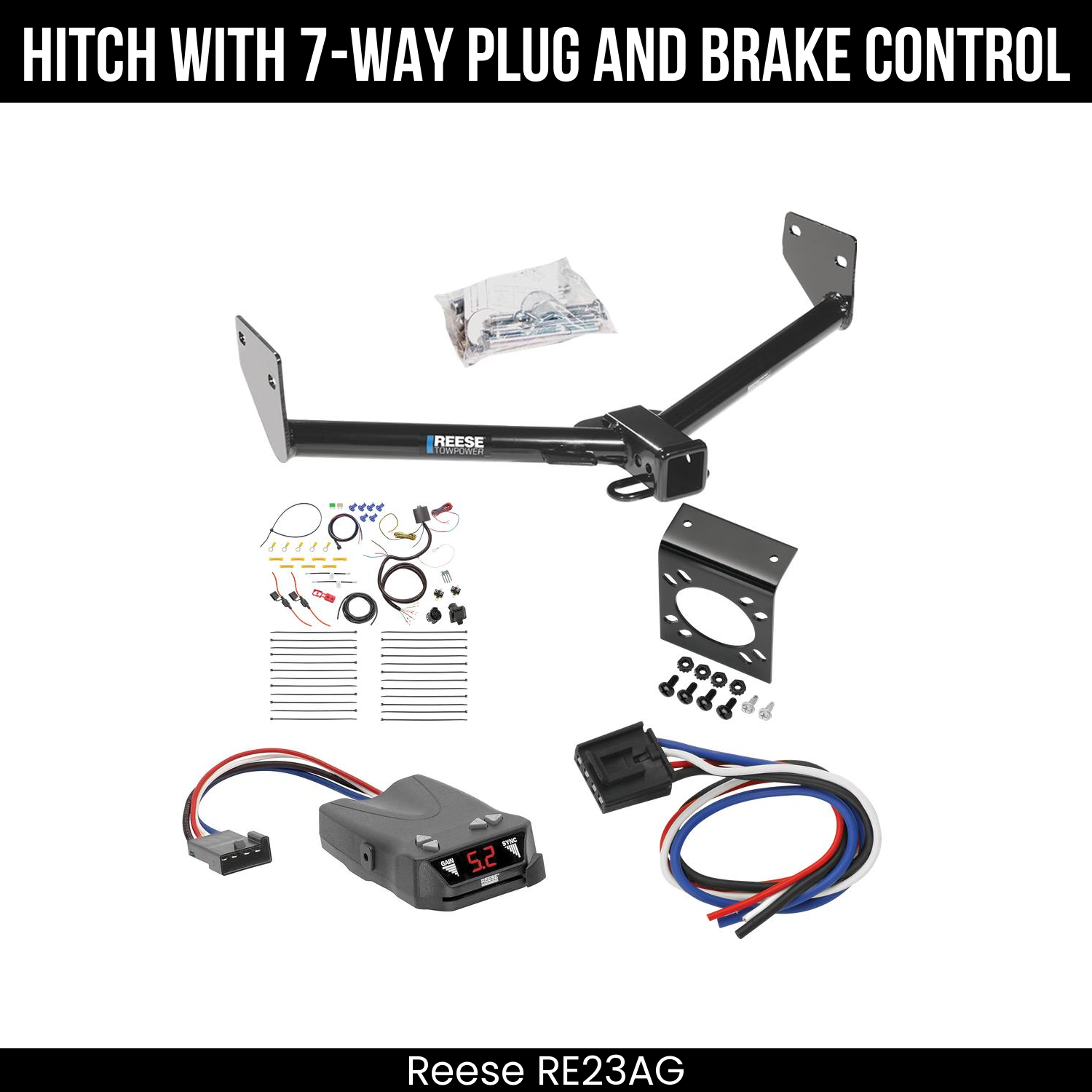 Trailer Hitch , 7-Way , Reese Brakeman IV Brake Control