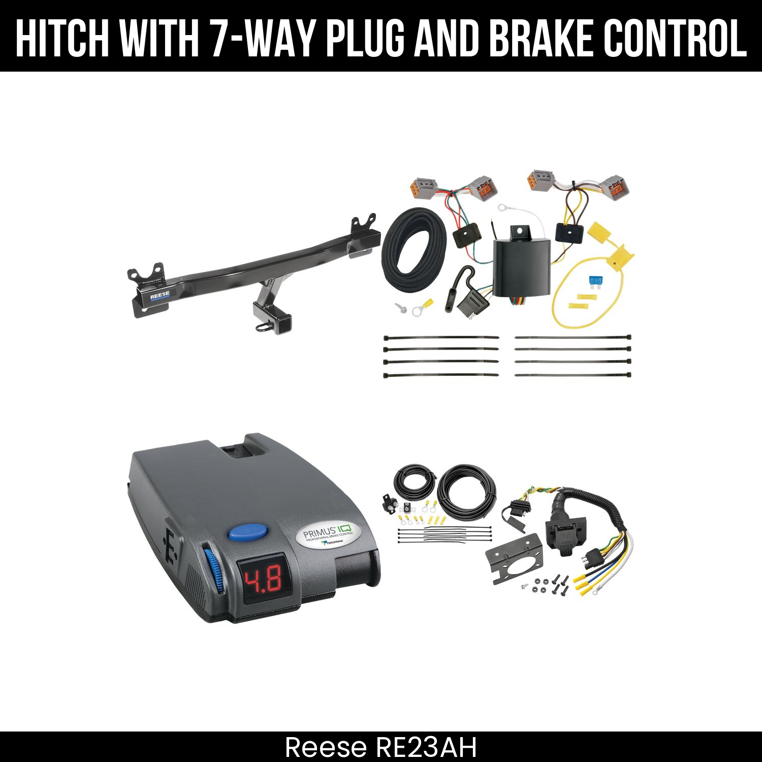 Trailer Hitch , 7-Way , Tekonsha Primus IQ Brake Control