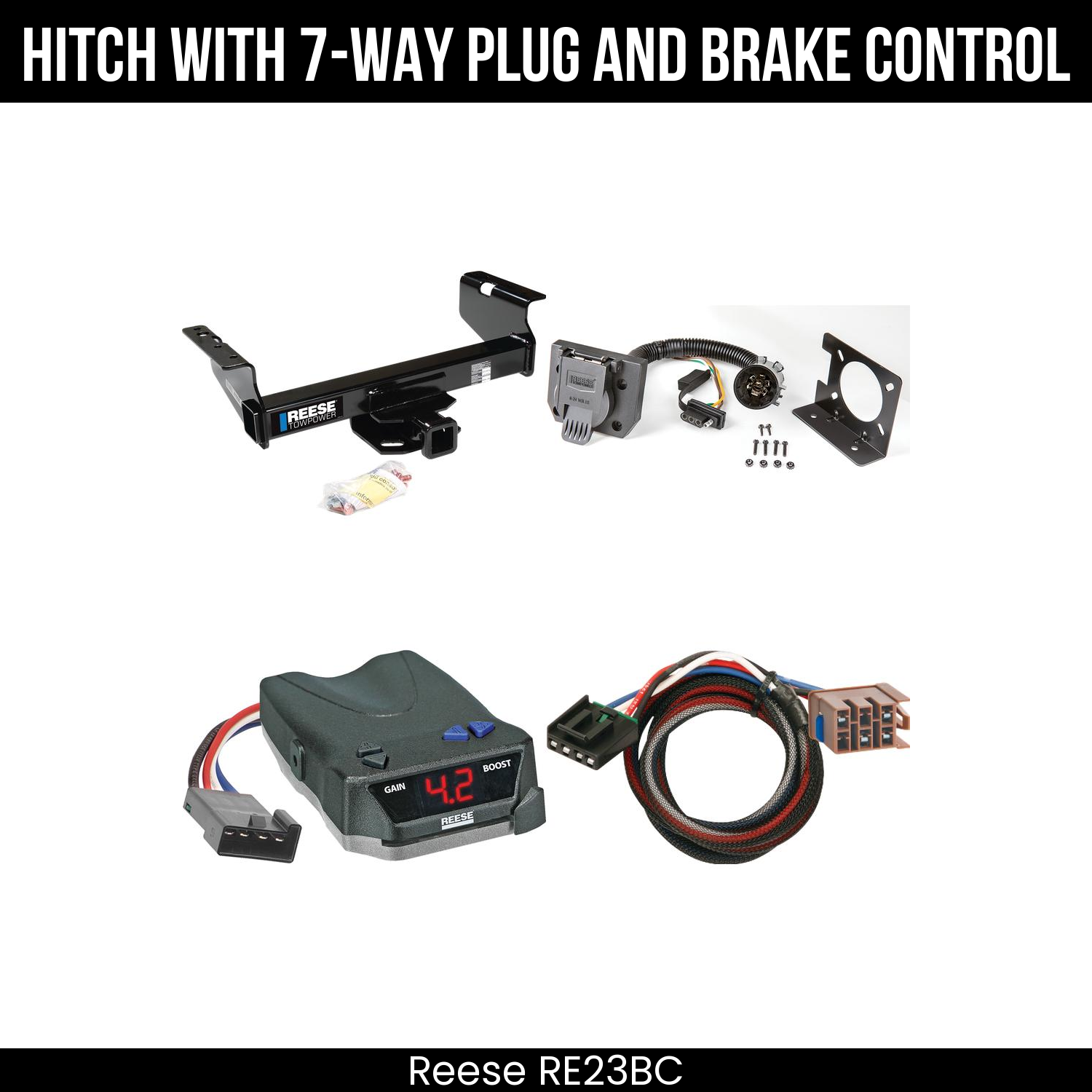 Trailer Hitch , 7-Way , Reese Brake EVN Control