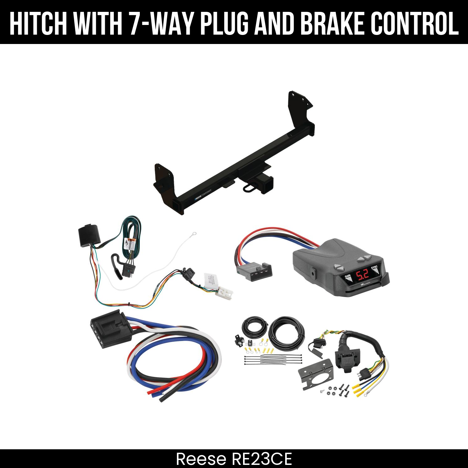 Trailer Hitch , 7-Way , Tekonsha Brakeman IV Brake Control