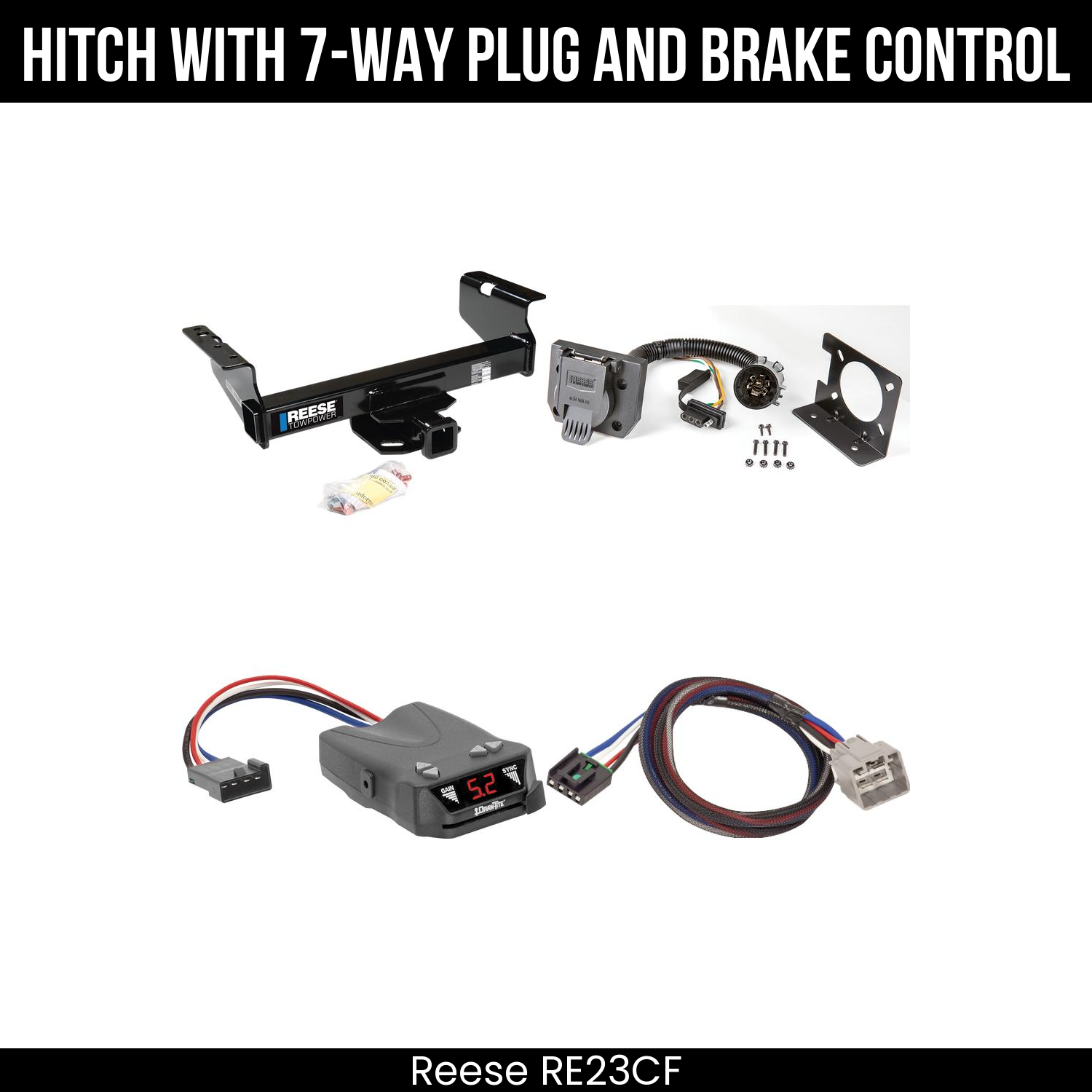 Trailer Hitch , 7-Way , Draw-Tite Activator IV Brake Control