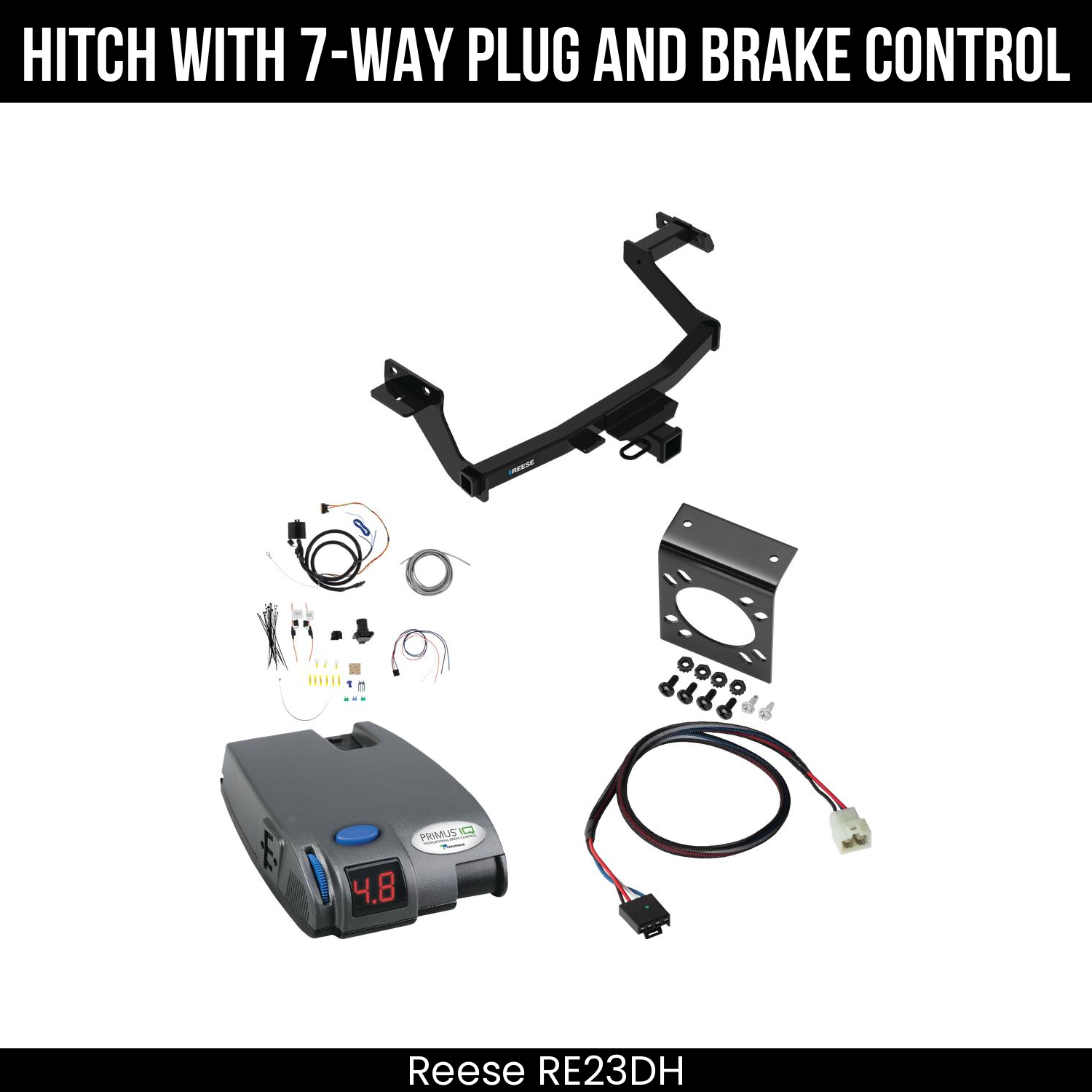 Trailer Hitch , 7-Way , Tekonsha Primus IQ Brake Control