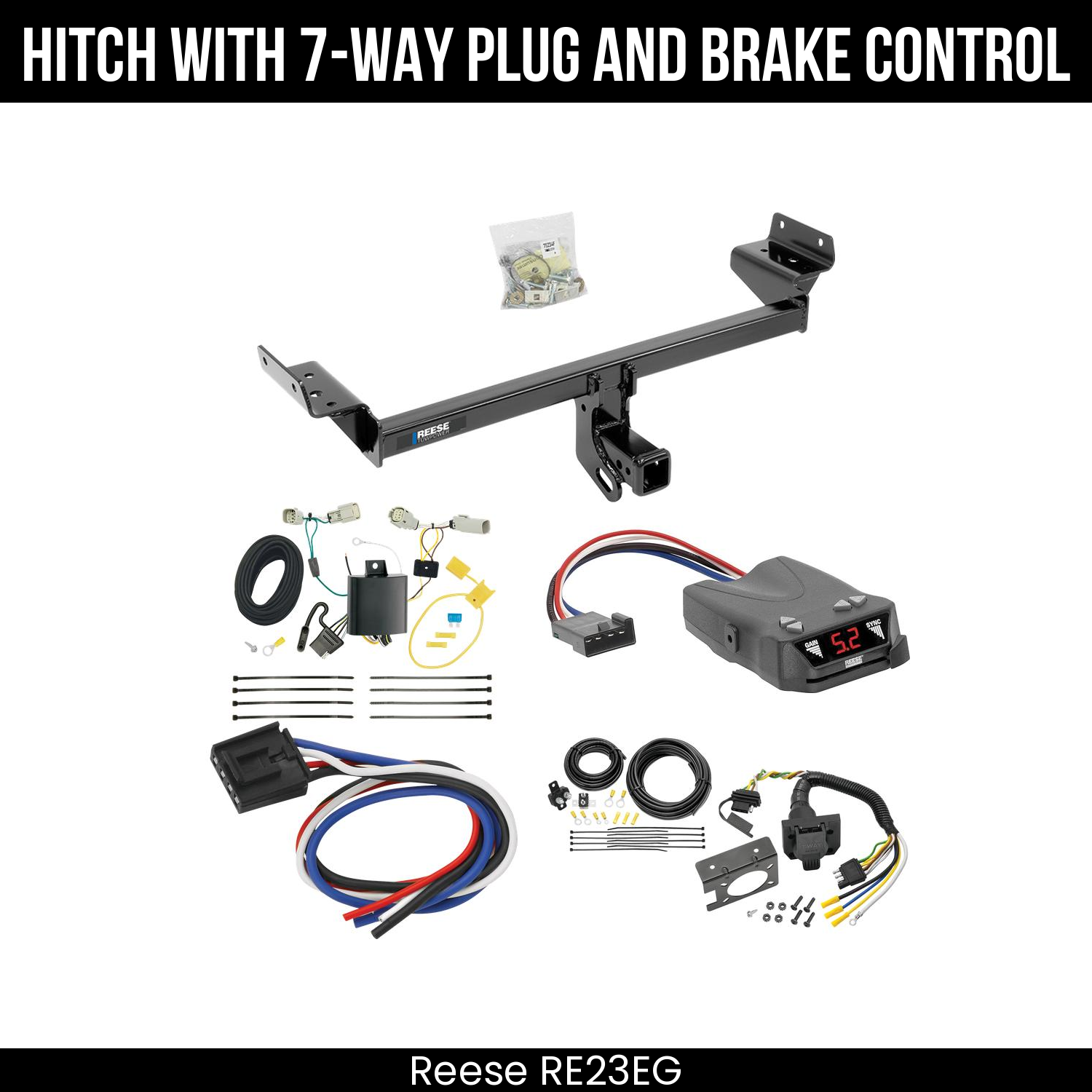 Trailer Hitch , 7-Way , Reese Brakeman IV Brake Control