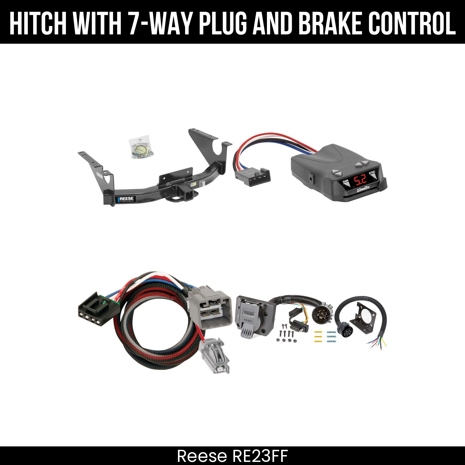 Trailer Hitch , 7-Way , Draw-Tite Activator IV Brake Control