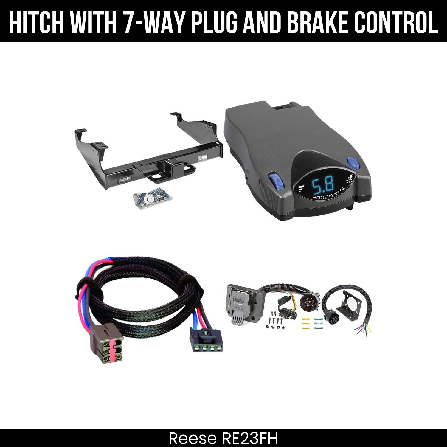 Trailer Hitch , 7-Way , Tekonsha Prodigy P2 Brake Control