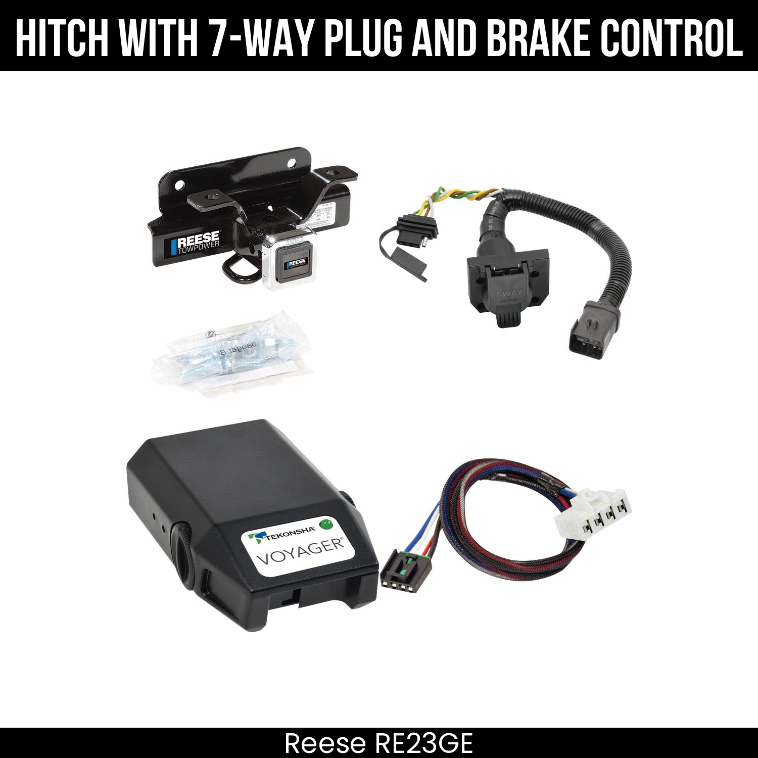 Trailer Hitch , 7-Way , Tekonsha Voyager Brake Control