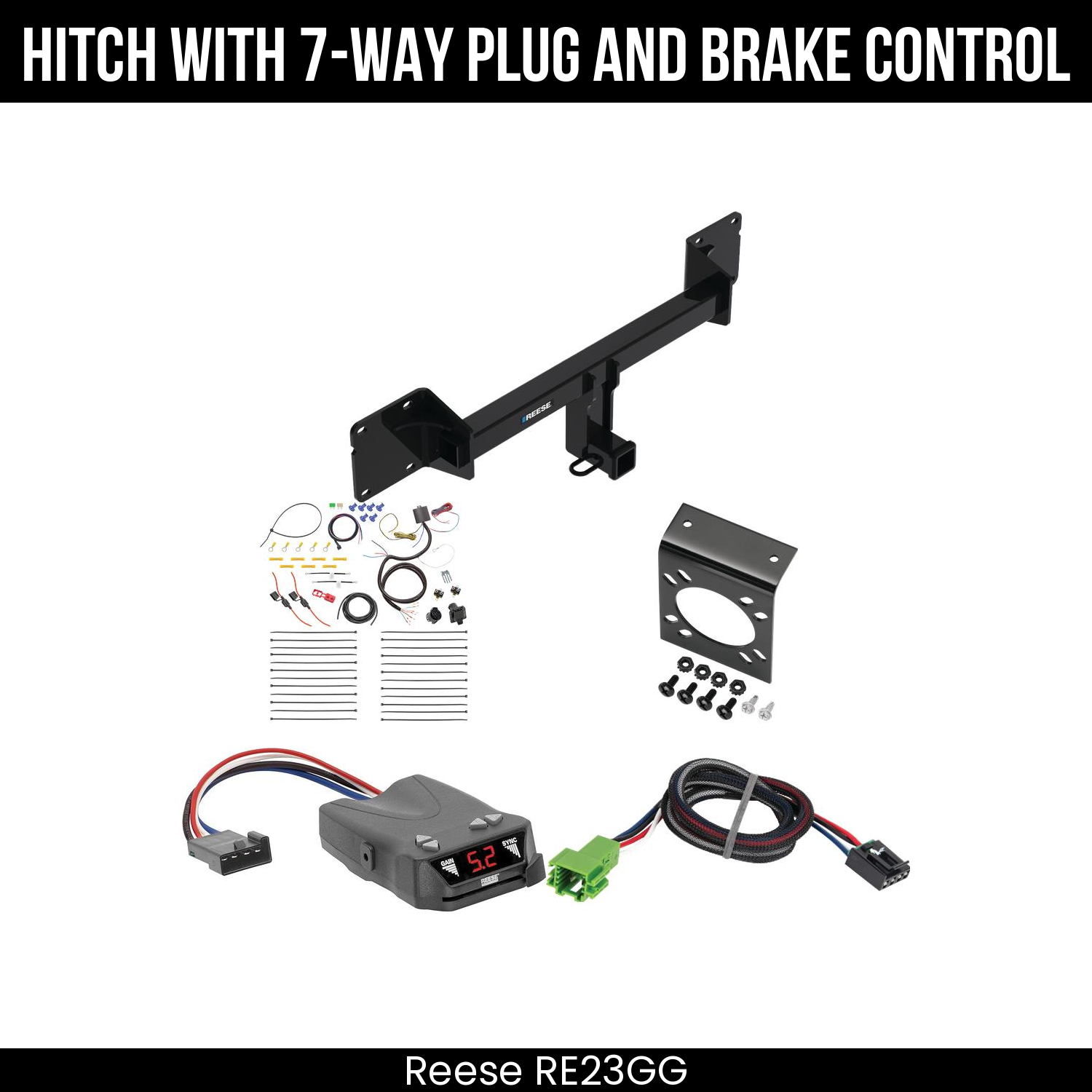 Trailer Hitch , 7-Way , Reese Brakeman IV Brake Control