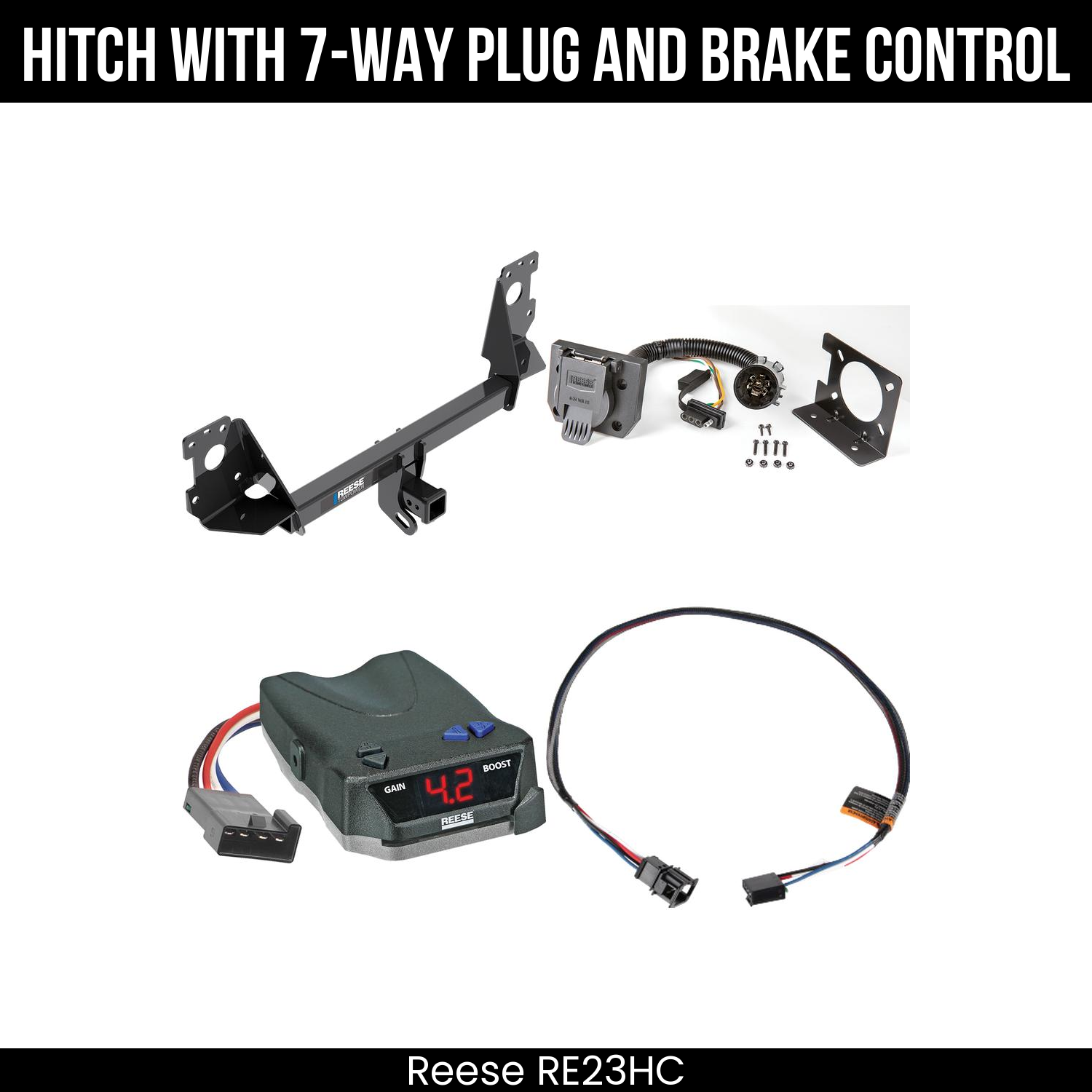 Trailer Hitch , 7-Way , Reese Brake EVN Control