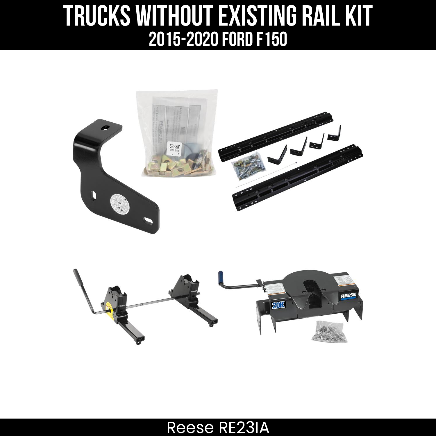 5th Wheel Hitch Bracket Kit,5th Wheel Hitch Mounting Rail & Bracket Kit,Kwik-Slide 5th Wheel Slider,5th Wheel Hitch