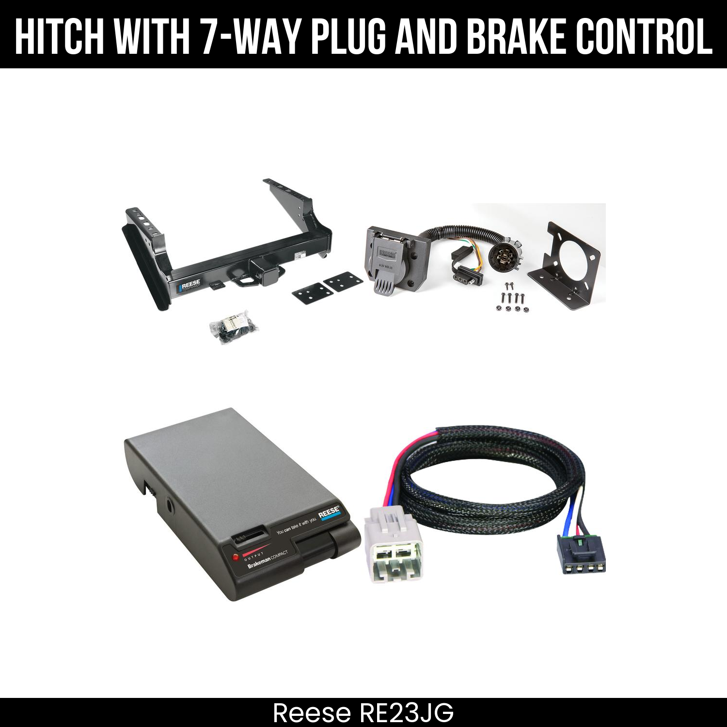 Trailer Hitch , 7-Way , Reese Brakeman Brake Control