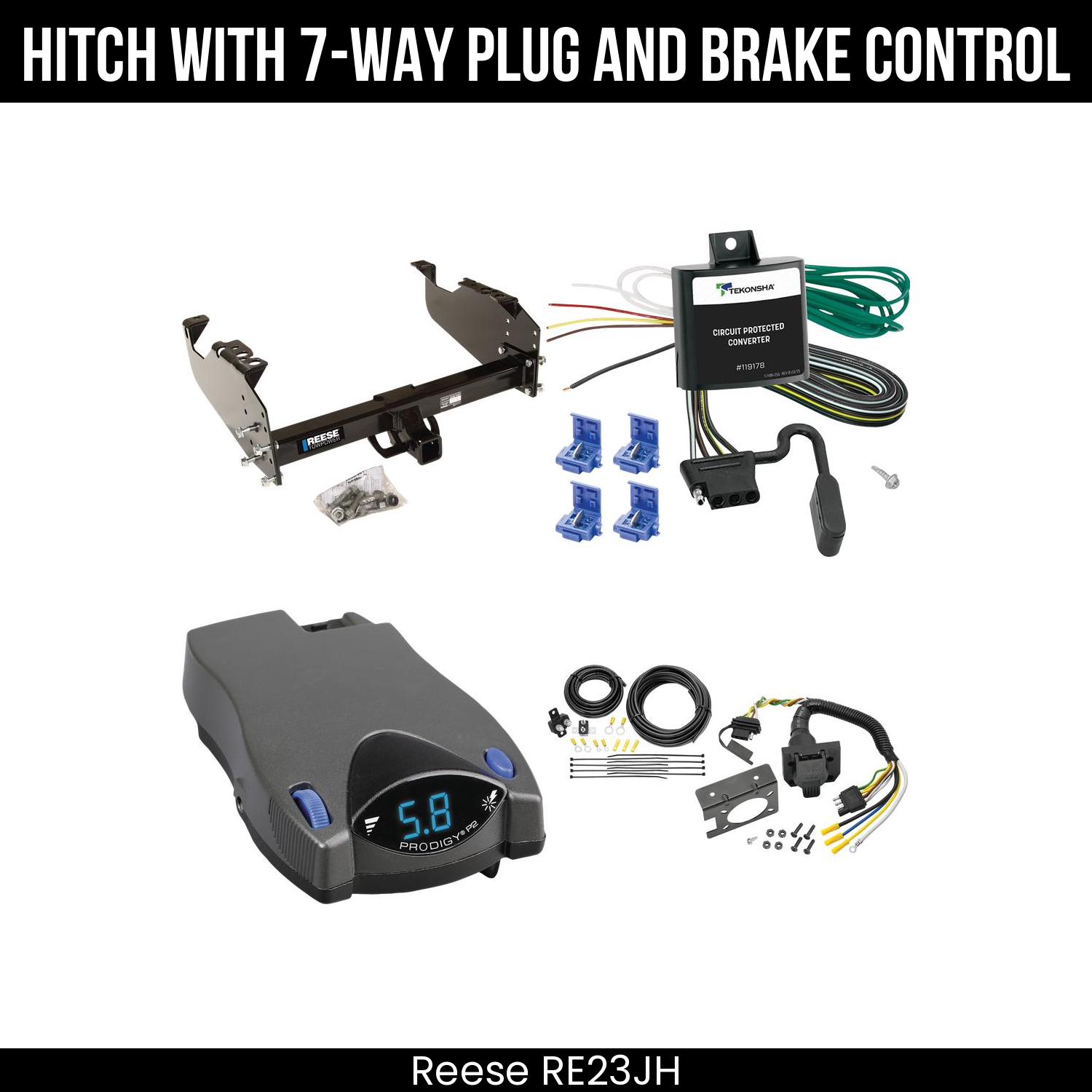 Trailer Hitch , 7-Way , Tekonsha Prodigy P2 Brake Control