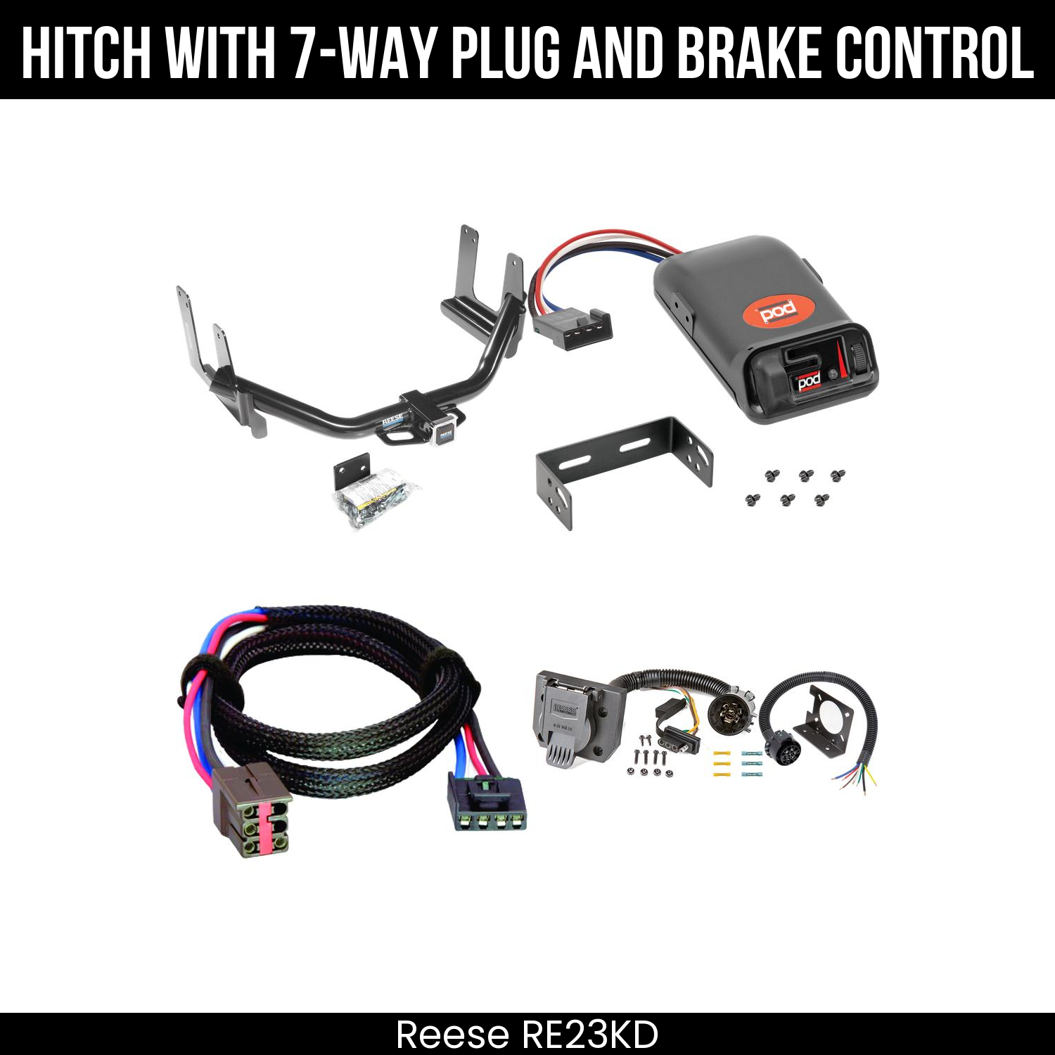 Trailer Hitch , 7-Way , Pro Series POD Brake Control