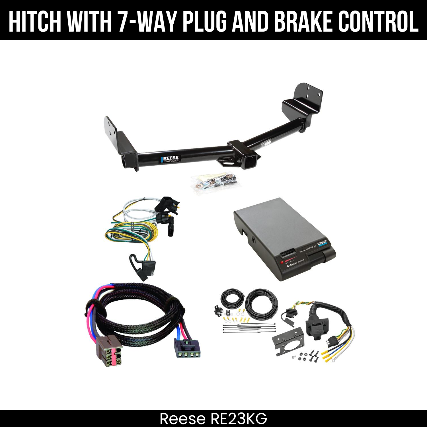 Trailer Hitch , 7-Way , Reese Brakeman Brake Control