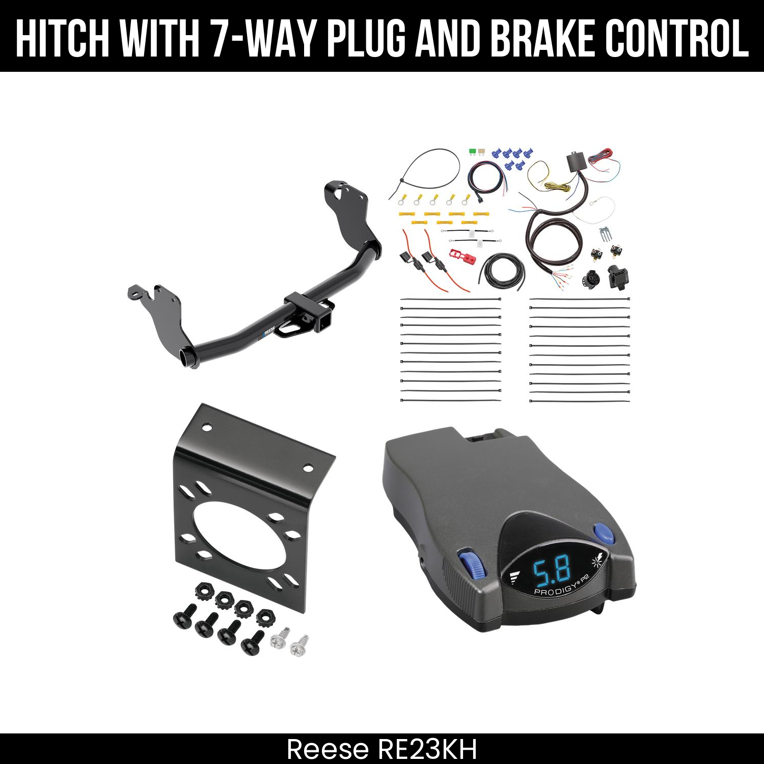 Trailer Hitch , 7-Way , Tekonsha Prodigy P2 Brake Control
