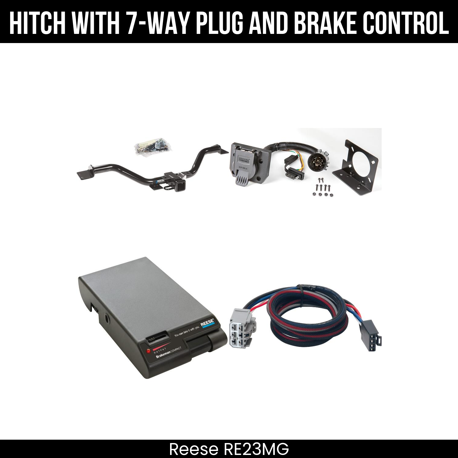 Trailer Hitch , 7-Way , Reese Brakeman Brake Control