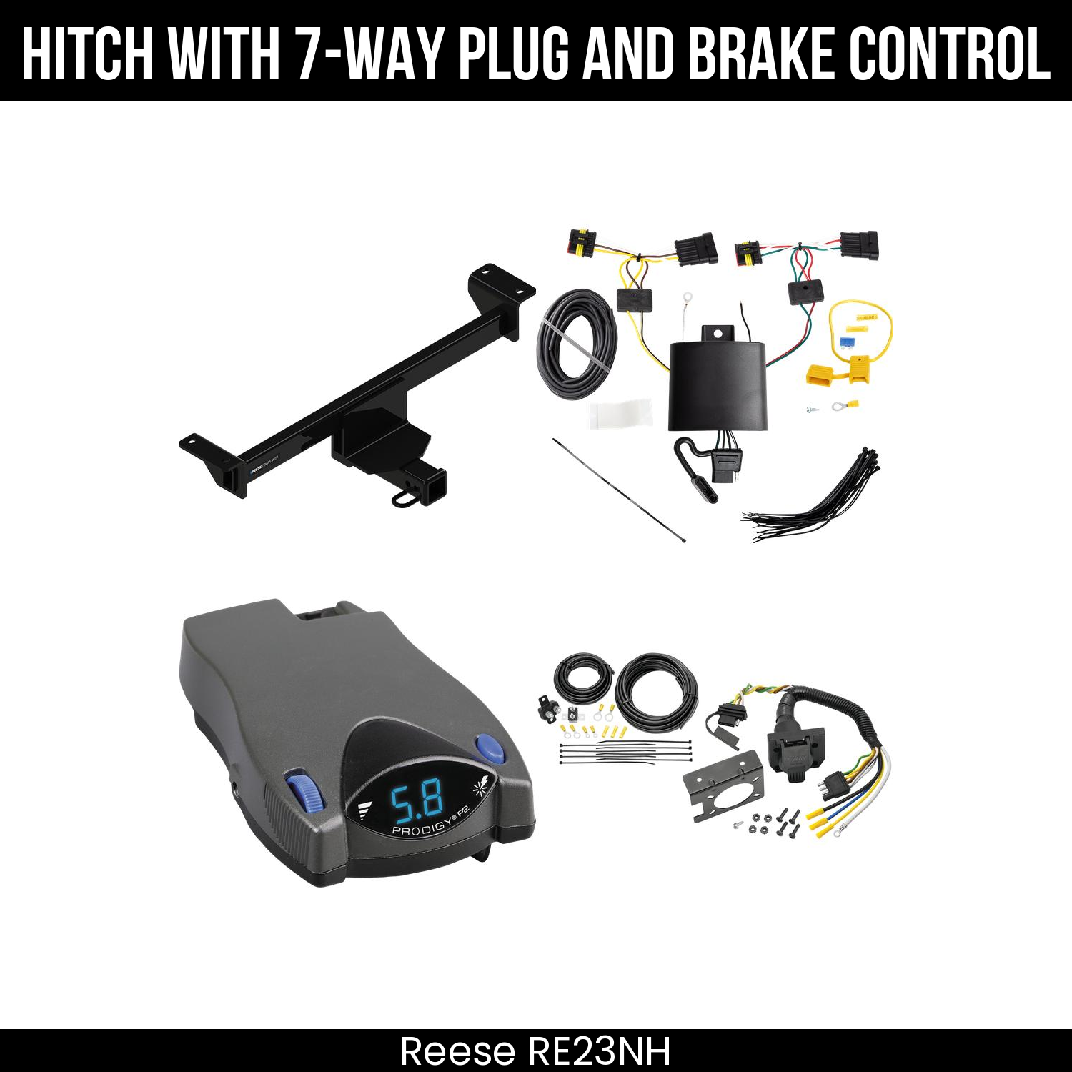 Trailer Hitch , 7-Way , Tekonsha Prodigy P2 Brake Control