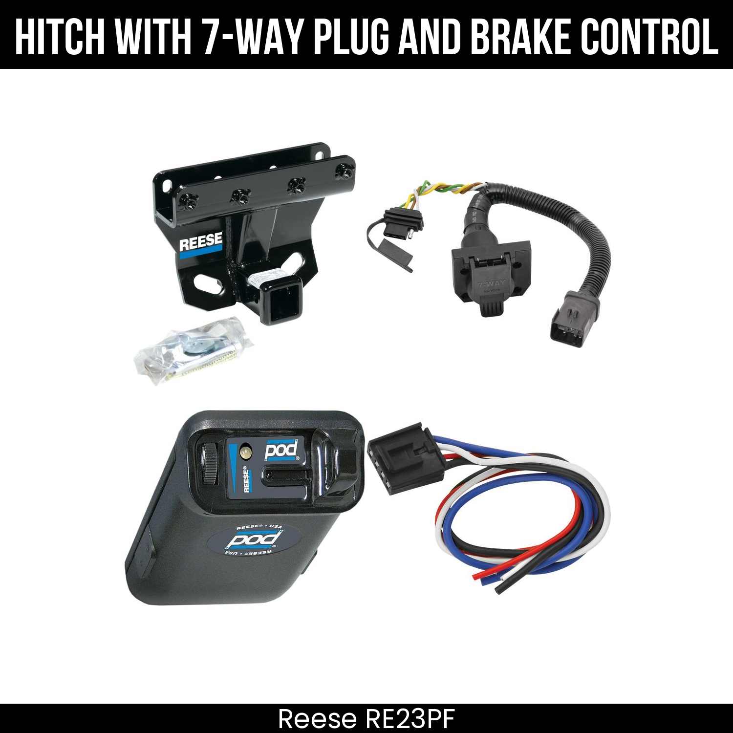 Trailer Hitch , 7-Way , Reese POD Brake Control