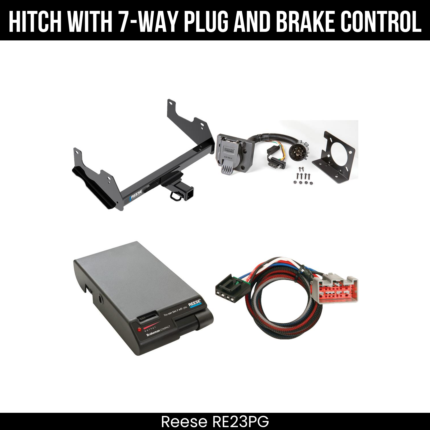 Trailer Hitch , 7-Way , Reese Brakeman Brake Control