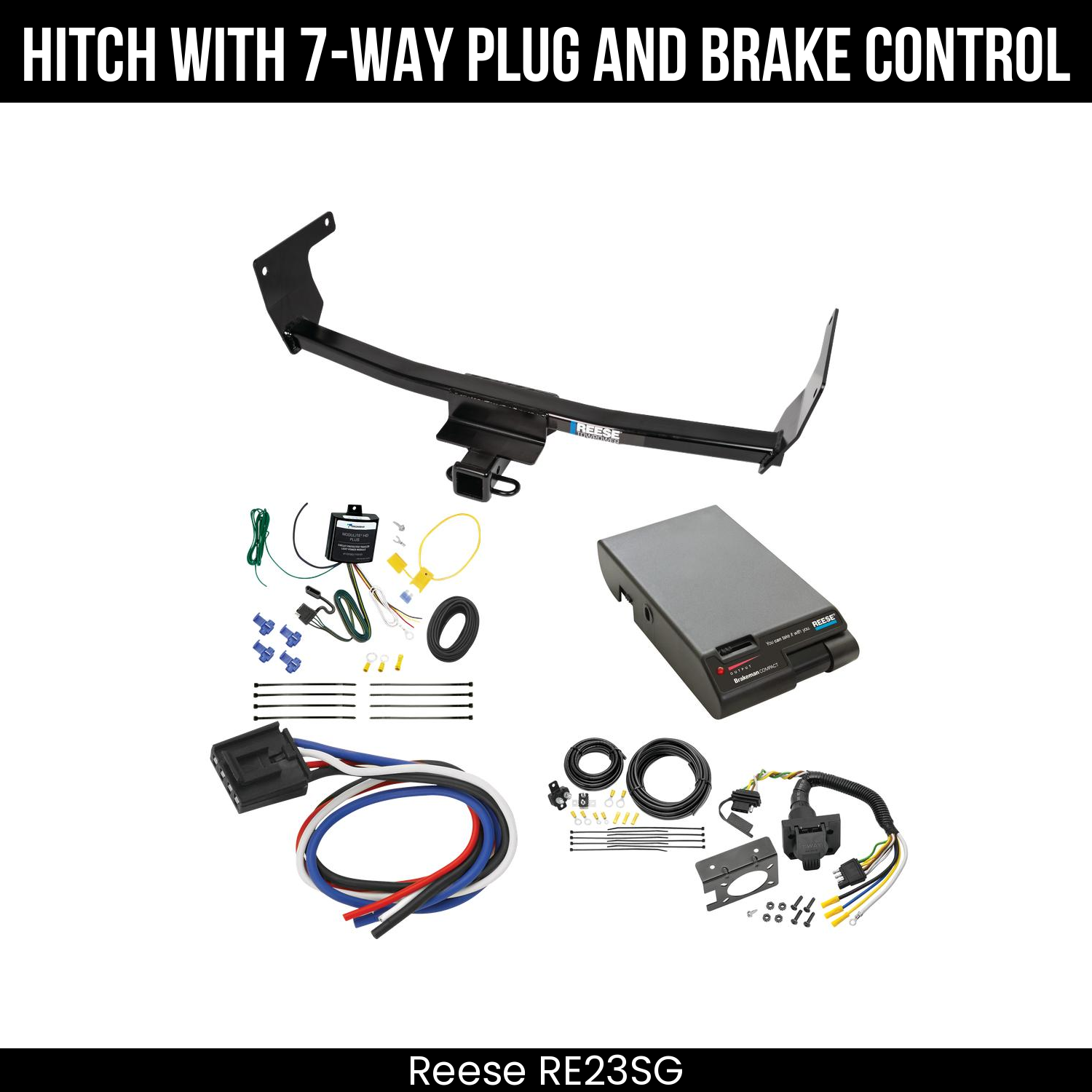 Trailer Hitch , 7-Way , Reese Brakeman Brake Control