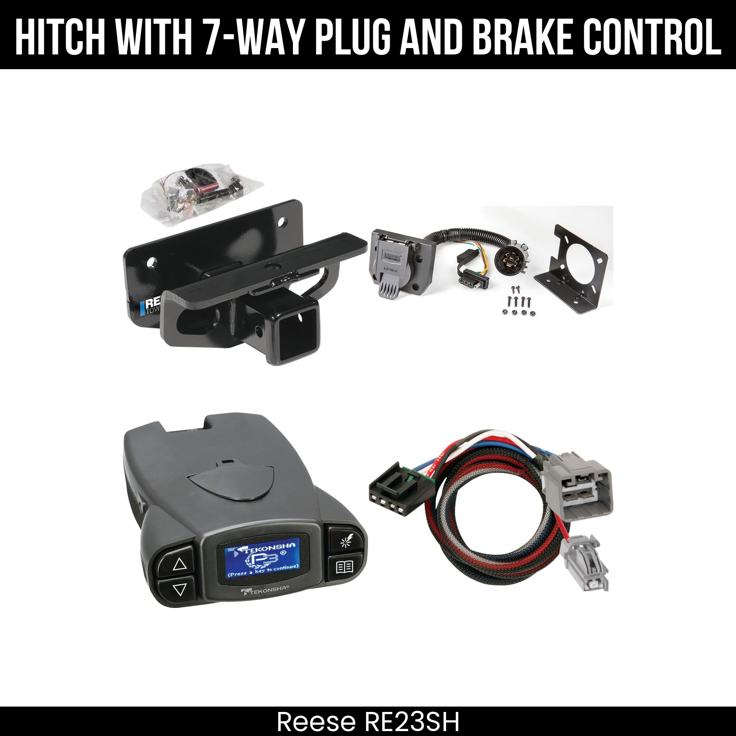 Trailer Hitch , 7-Way , Tekonsha Prodigy P3 Brake Control
