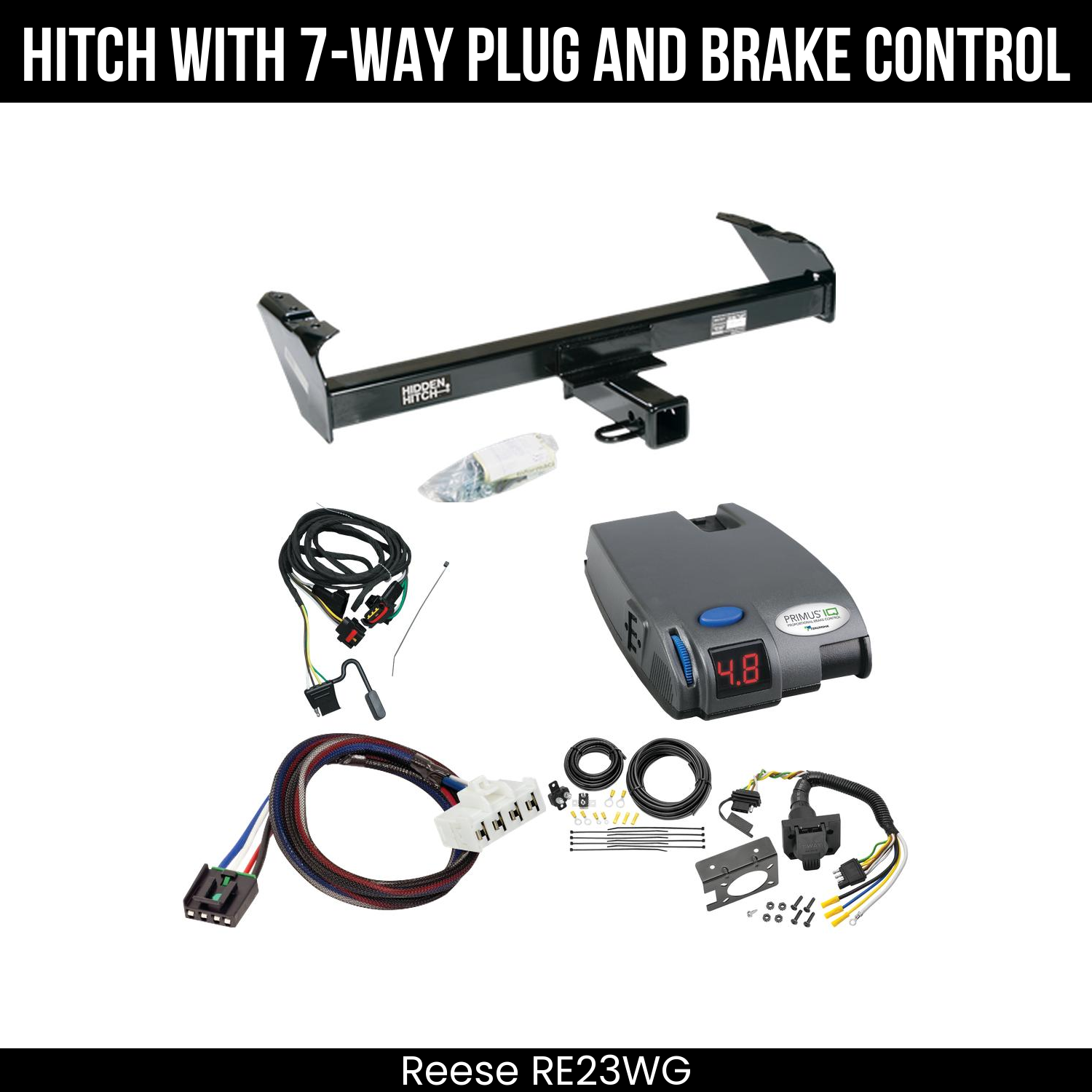 Trailer Hitch , 7-Way , Tekonsha Primus IQ Brake Control