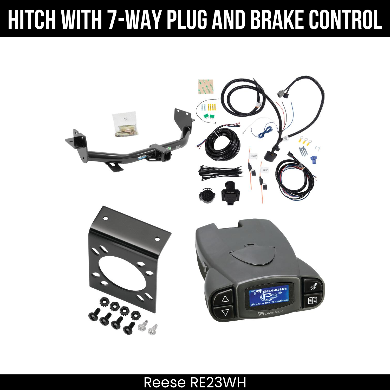 Trailer Hitch , 7-Way , Tekonsha Prodigy P3 Brake Control