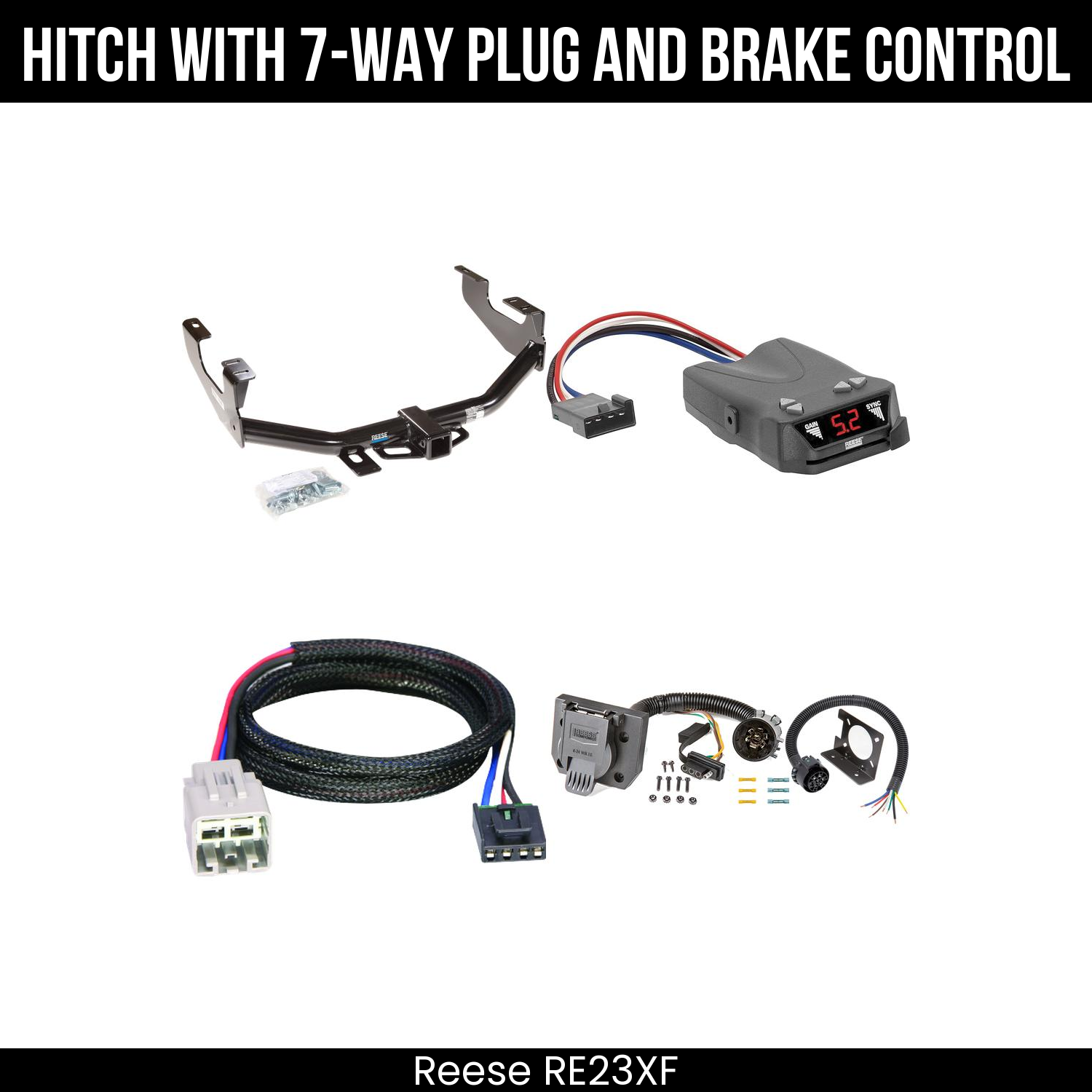 Trailer Hitch , 7-Way , Reese Brakeman IV Brake Control