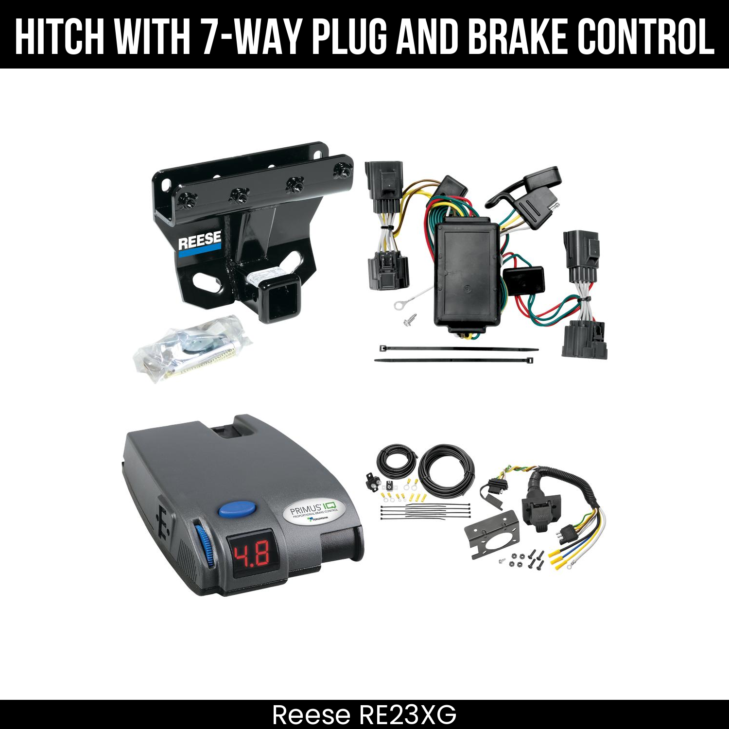 Trailer Hitch , 7-Way , Tekonsha Primus IQ Brake Control