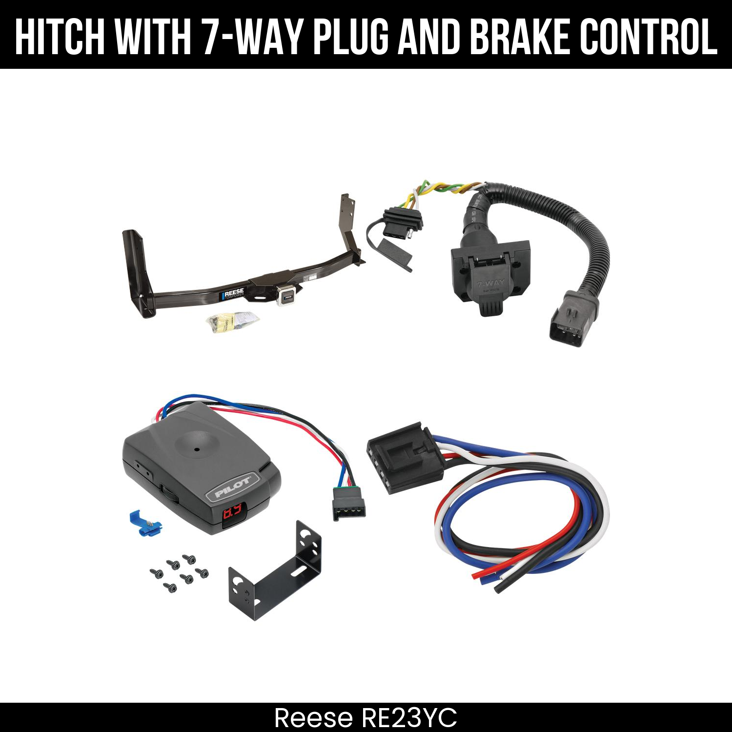 Trailer Hitch , 7-Way , Pro Series Pilot Brake Control