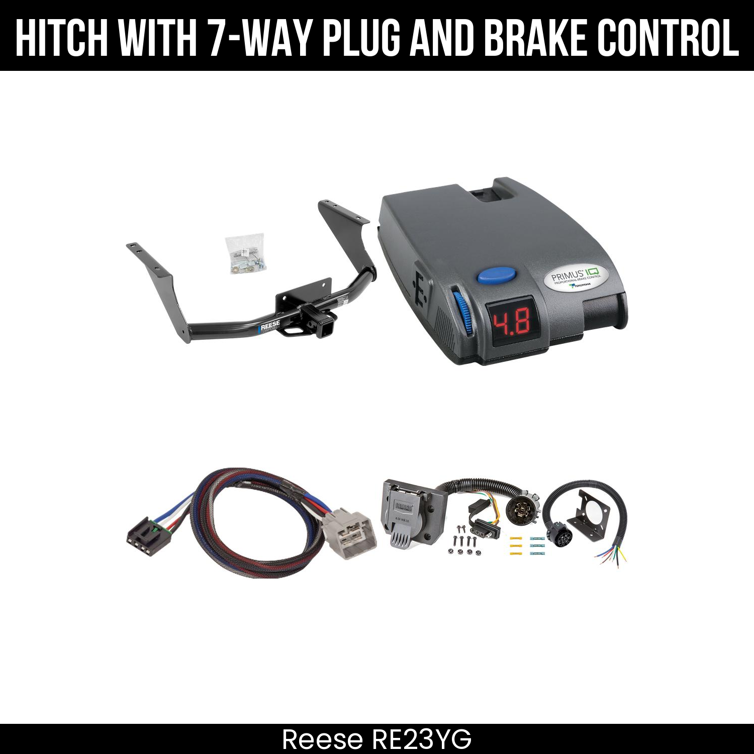 Trailer Hitch , 7-Way , Tekonsha Primus IQ Brake Control