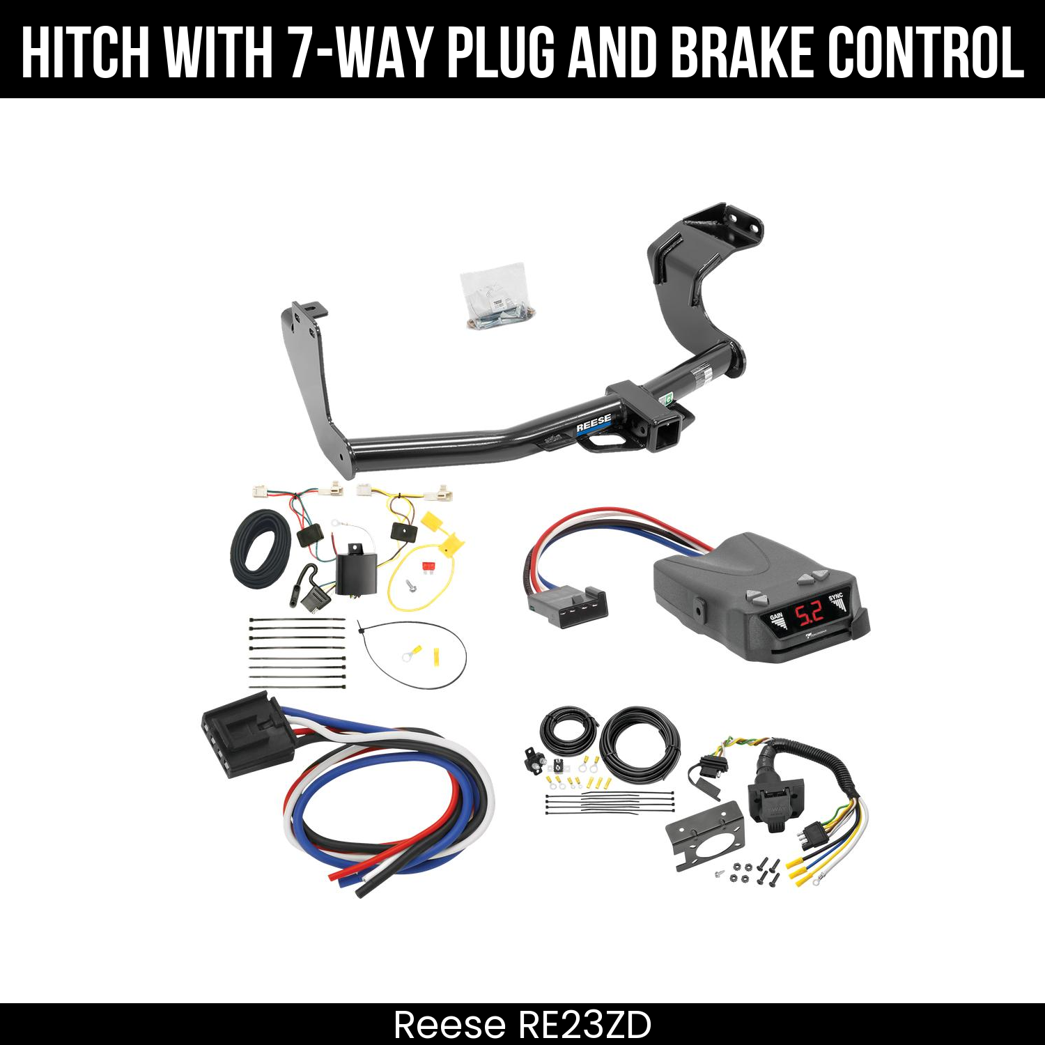 Trailer Hitch , 7-Way , Tekonsha Brakeman IV Brake Control