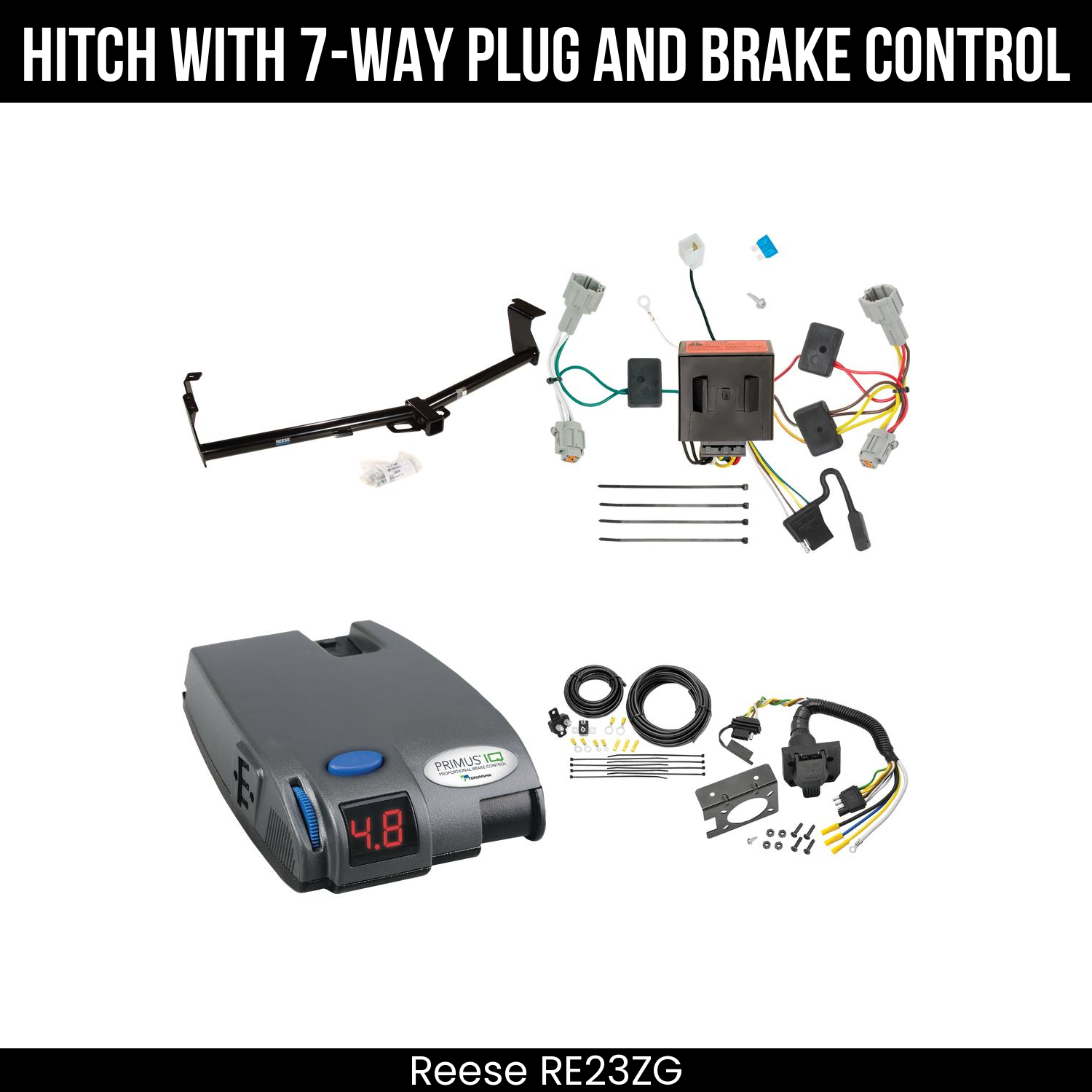 Trailer Hitch , 7-Way , Tekonsha Primus IQ Brake Control