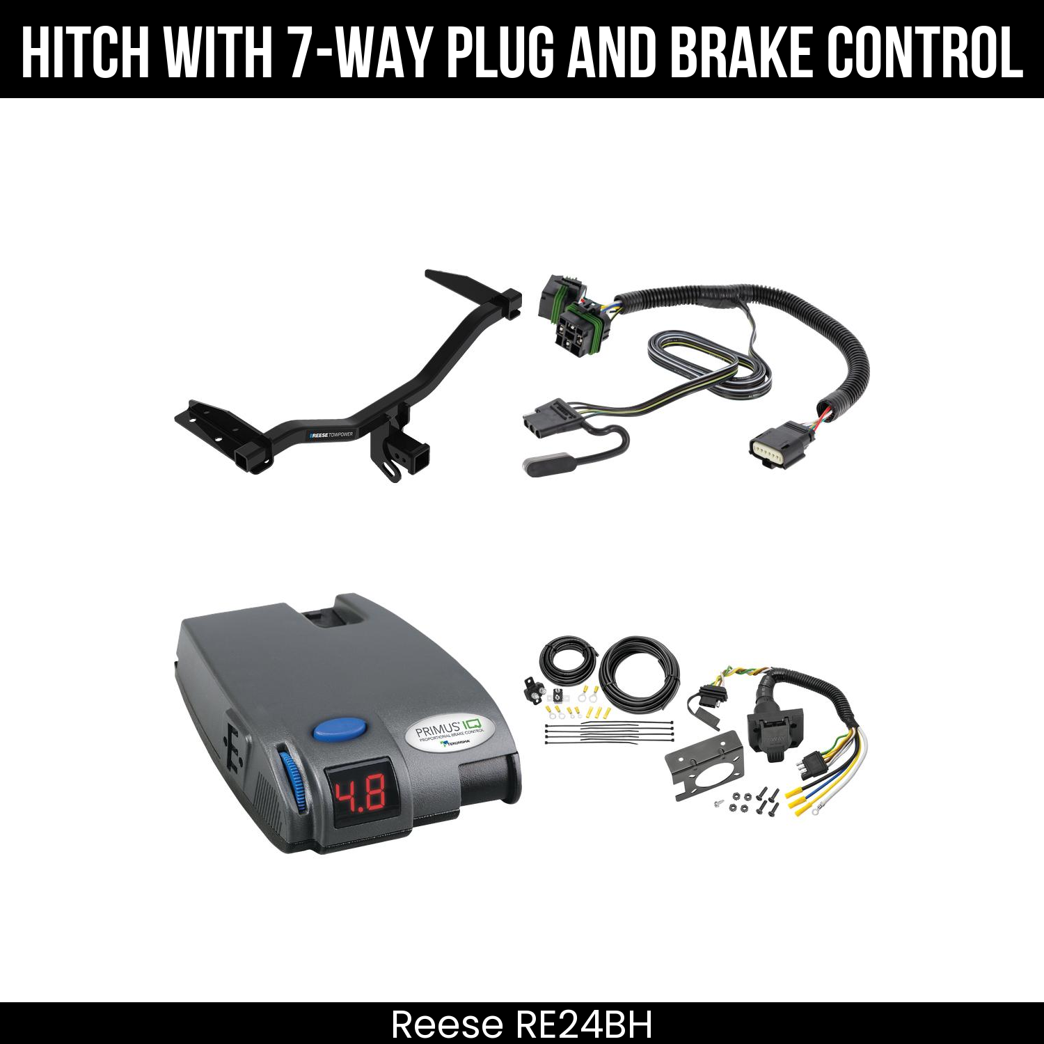 Trailer Hitch , 7-Way , Tekonsha Primus IQ Brake Control