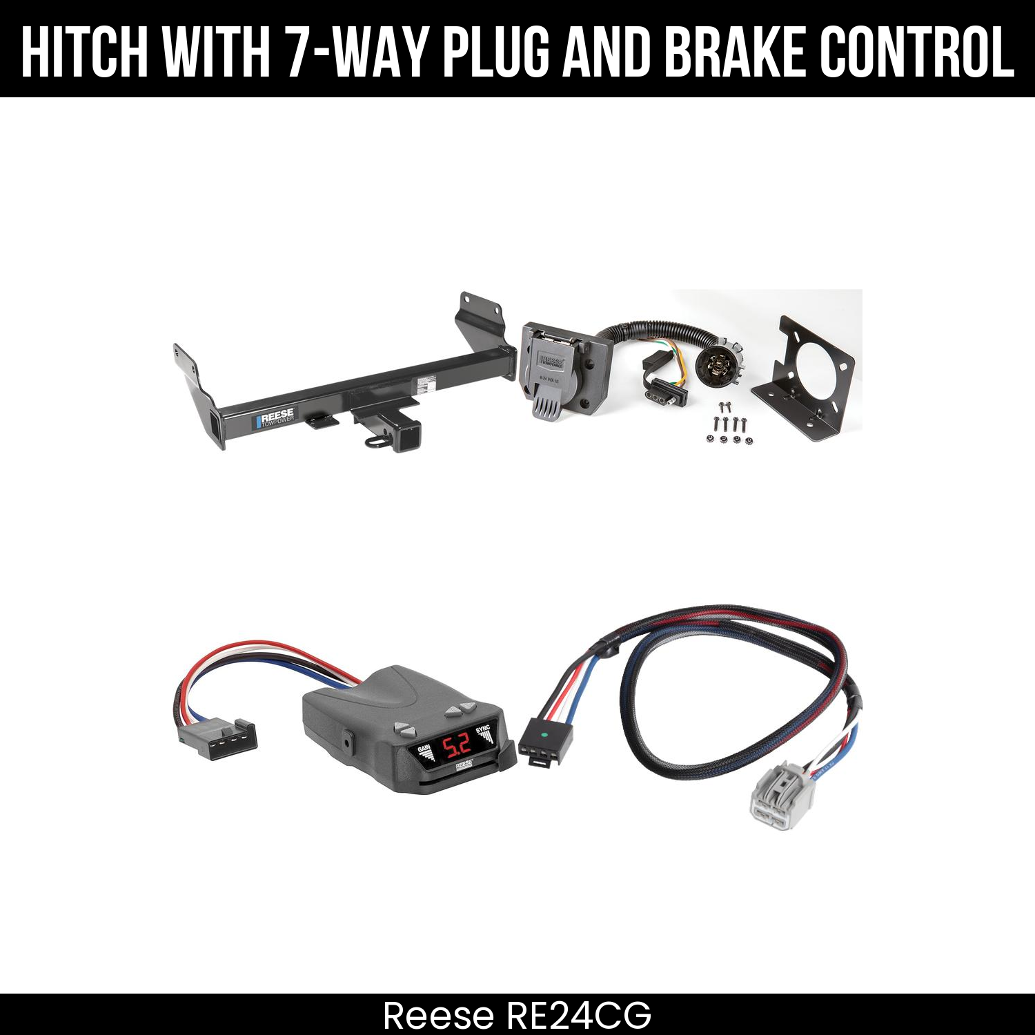 Trailer Hitch , 7-Way , Reese Brakeman IV Brake Control
