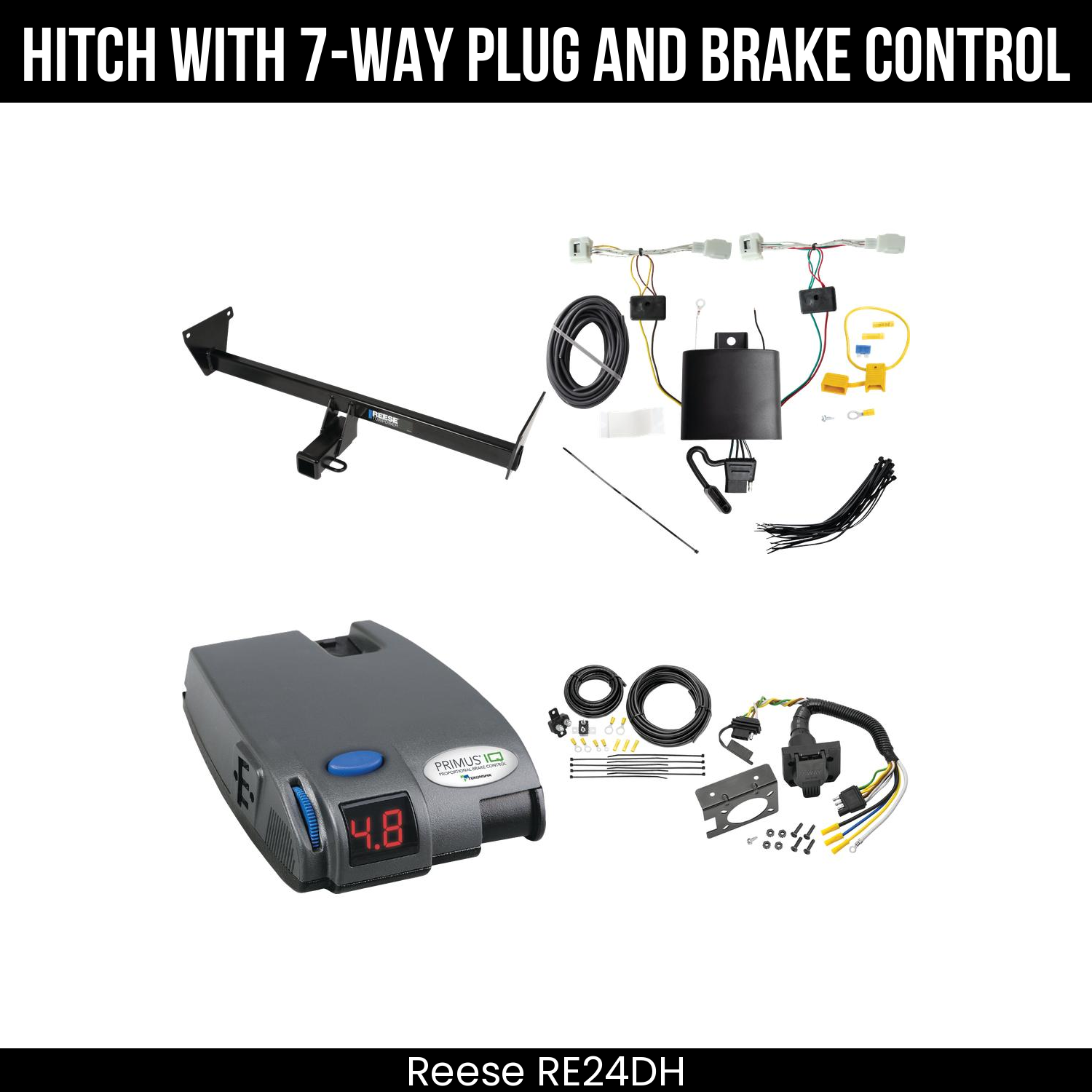 Trailer Hitch , 7-Way , Tekonsha Primus IQ Brake Control
